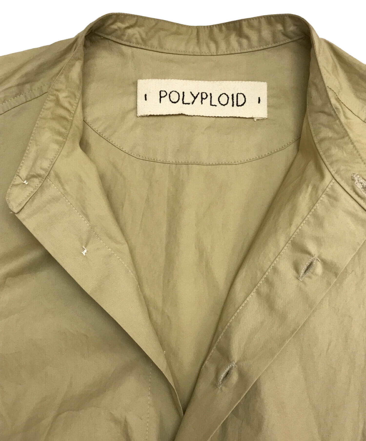 中古・古着通販】POLYPLOID (ポリプロイド) 長袖スタンドカラーシャツ