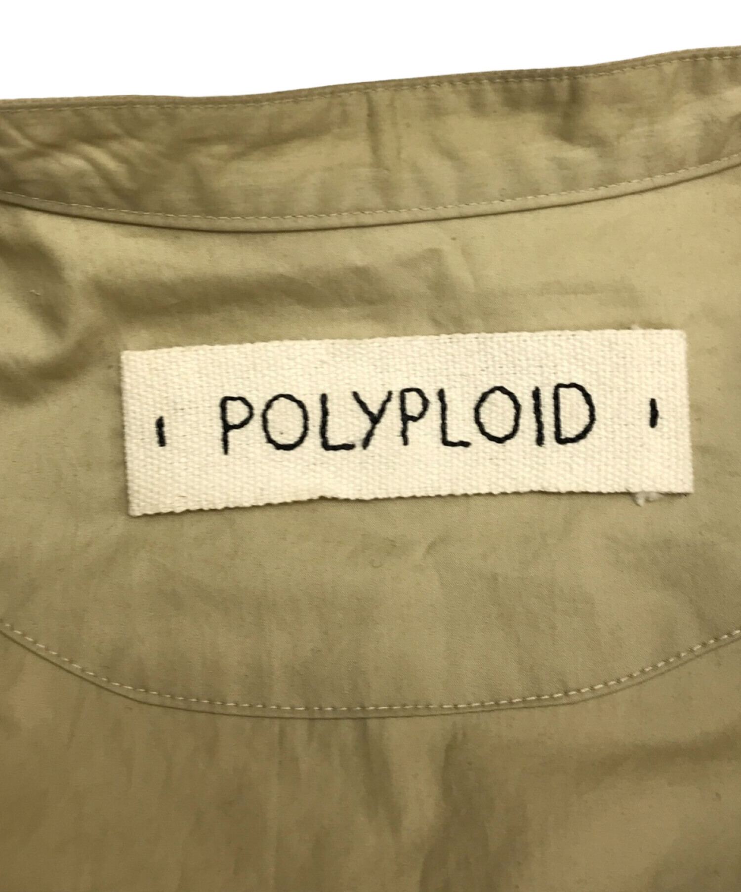 中古・古着通販】POLYPLOID (ポリプロイド) 長袖スタンドカラーシャツ