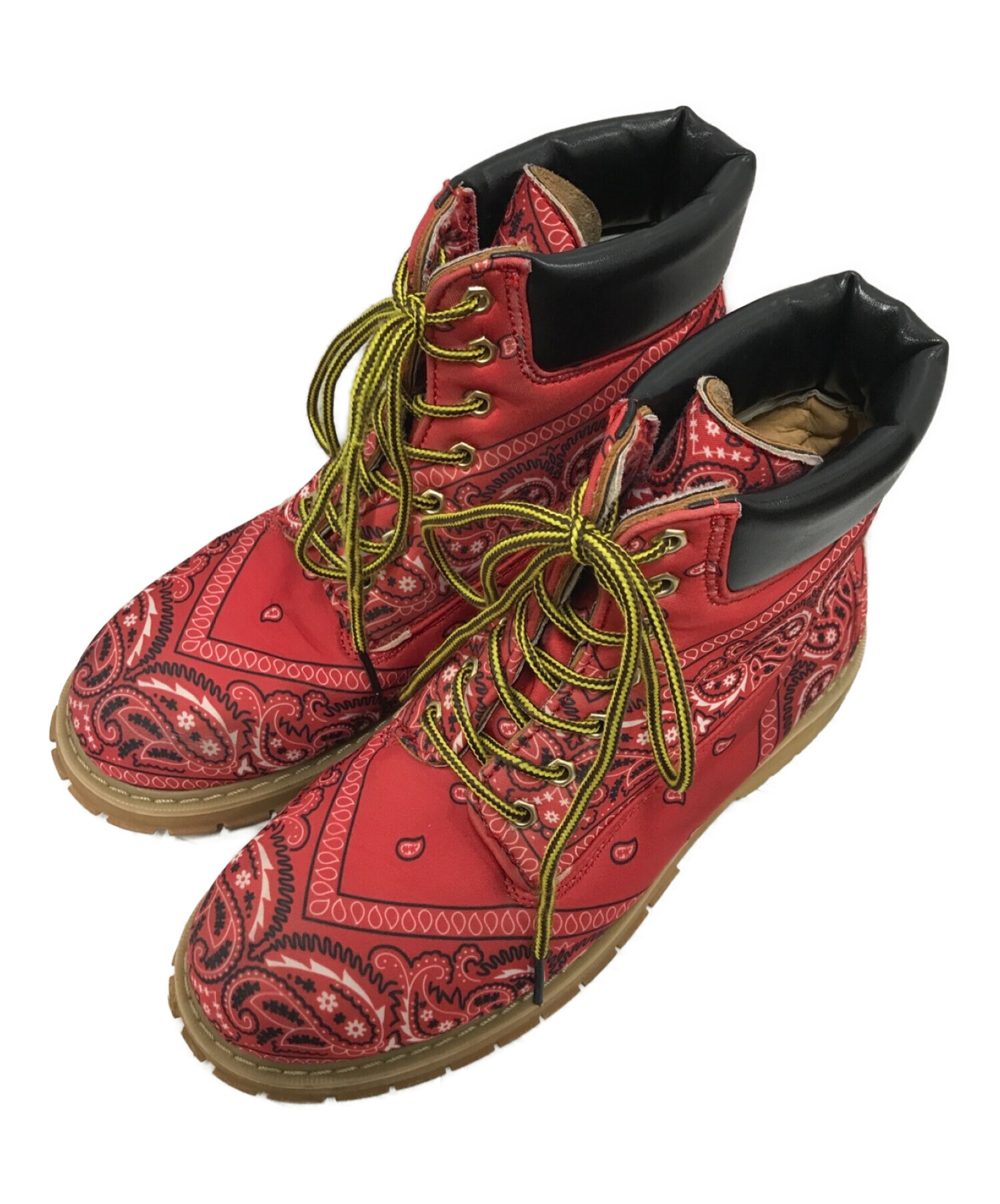 【純正買い】ROGIC×NOT FOR SALE ペイズリーブーツ　レッド 靴