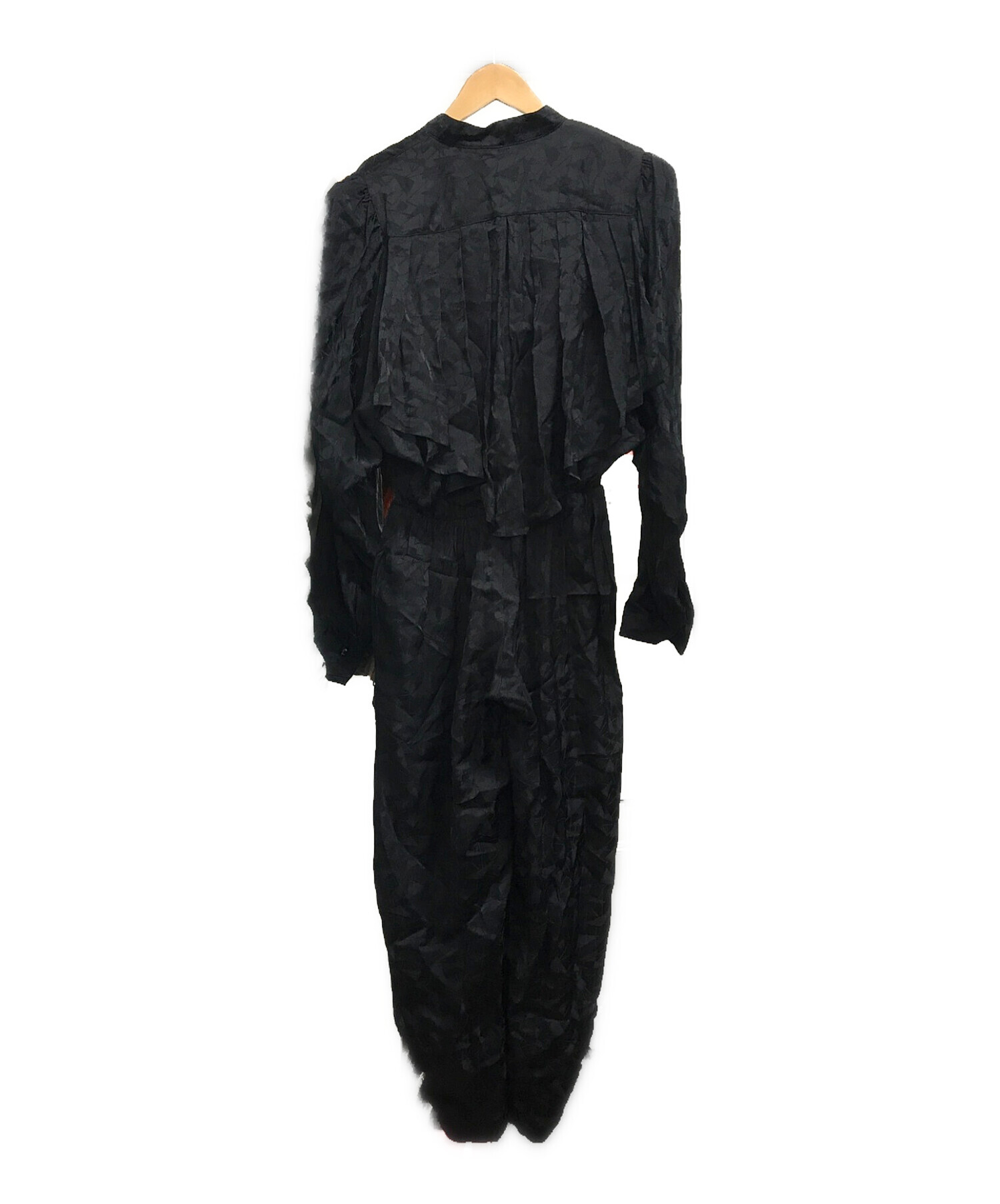 ISABEL MARANT (イザベルマラン) ラッフルトリムジャンプスーツ ブラック サイズ:36