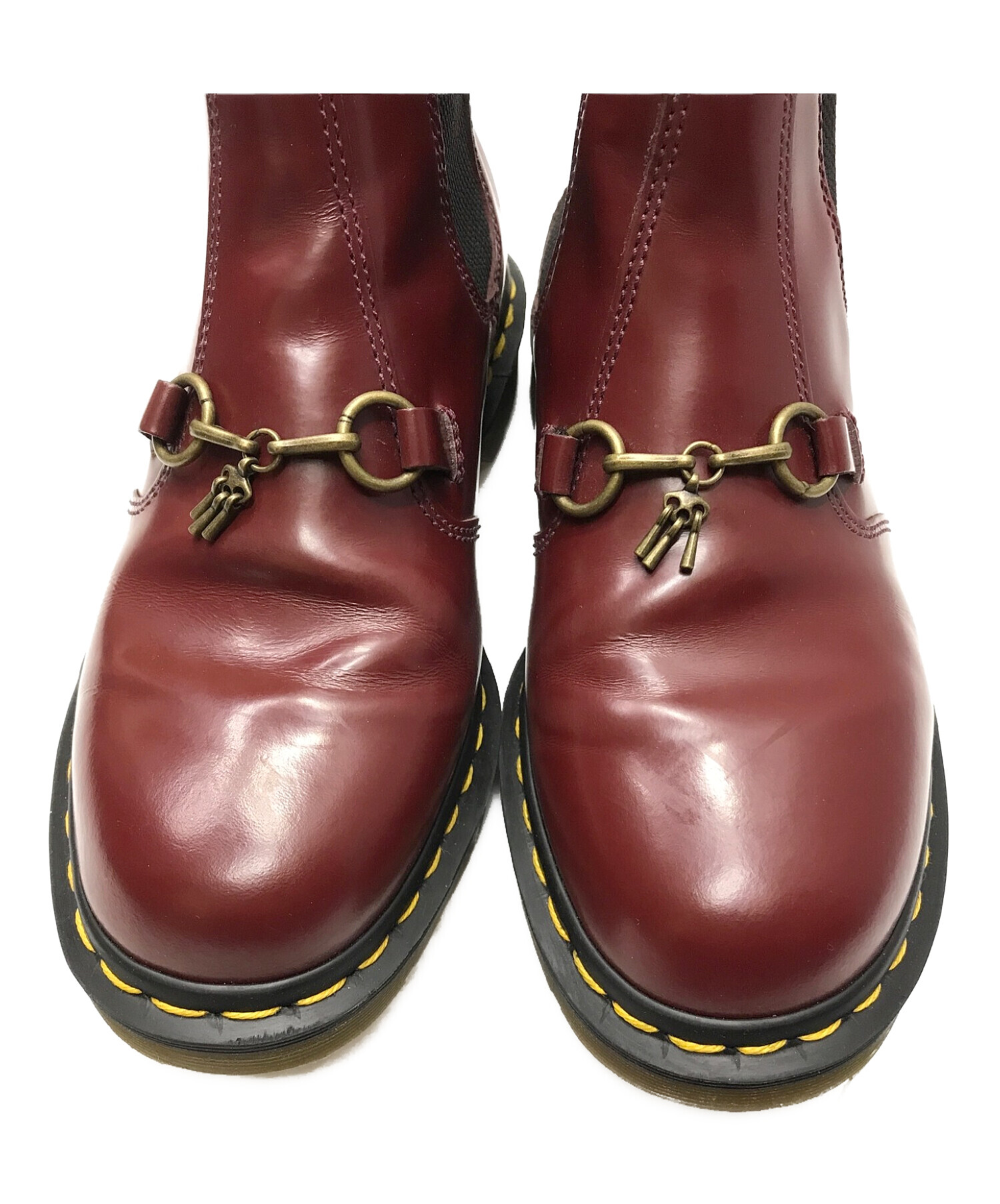 Dr.Martens×Needles (ドクターマーチン×ニードルス) サイドゴアビットブーツ ブラウン サイズ:7