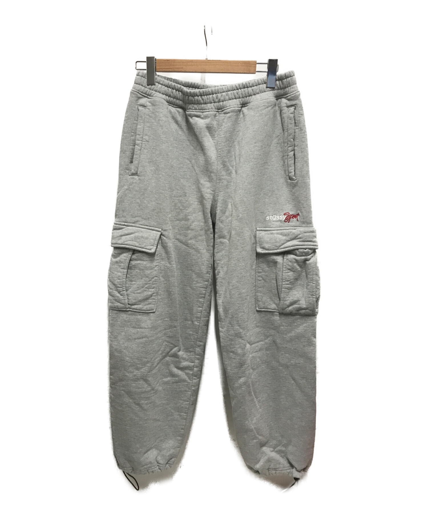 stussy (ステューシー) スポーツスウェットカーゴパンツ / SPORT CARGO FLEECE PANT グレー サイズ:S