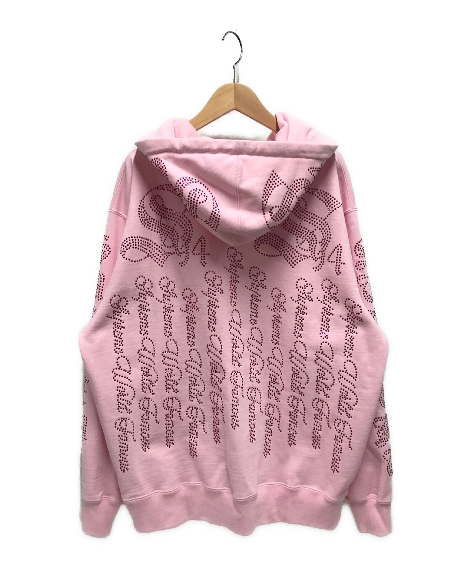 シュプリーム Supreme ■ 22SS 【 Rhinestone Zip Up Hooded Sweatshirt 】 ラインストーン ジップ アップ フーディー パーカー w15604