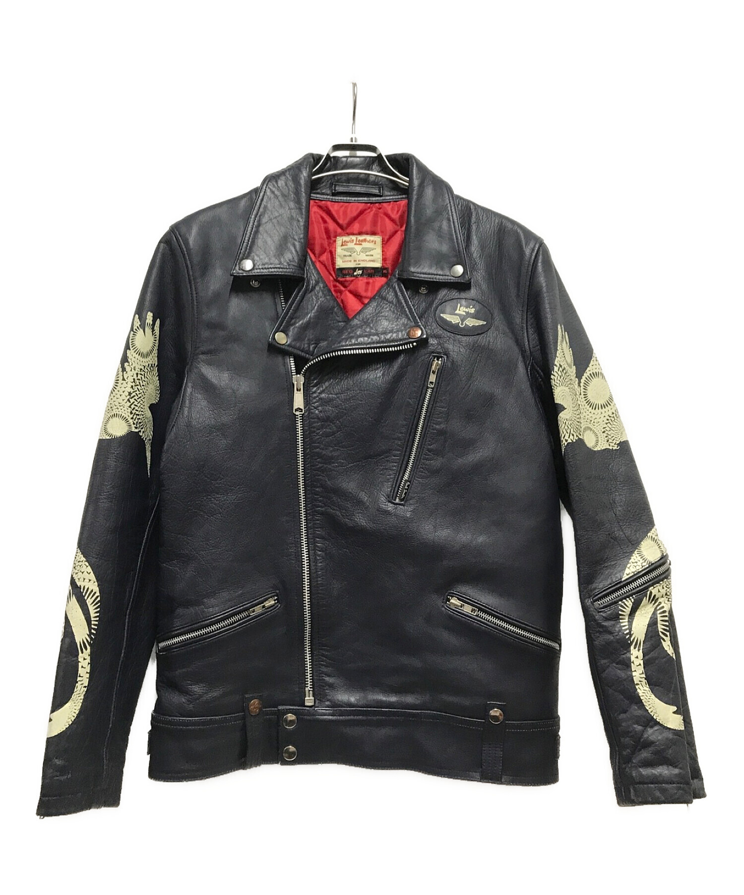 Lewis Leathers (ルイスレザー) RED EAR (レッドイヤー) ダブルライダースレジャケット ネイビー サイズ:XL