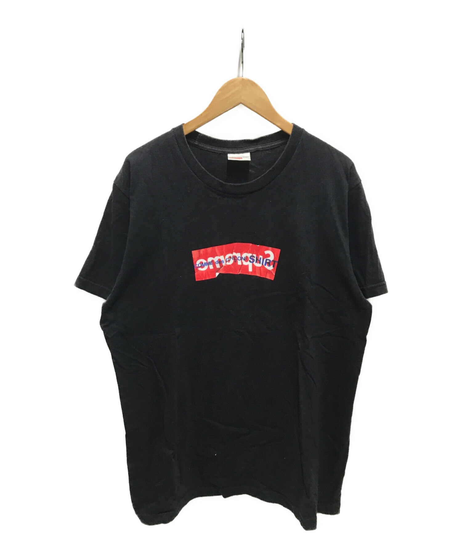 supreme コムデギャルソン　ボックスロゴTシャツ　Lサイズ