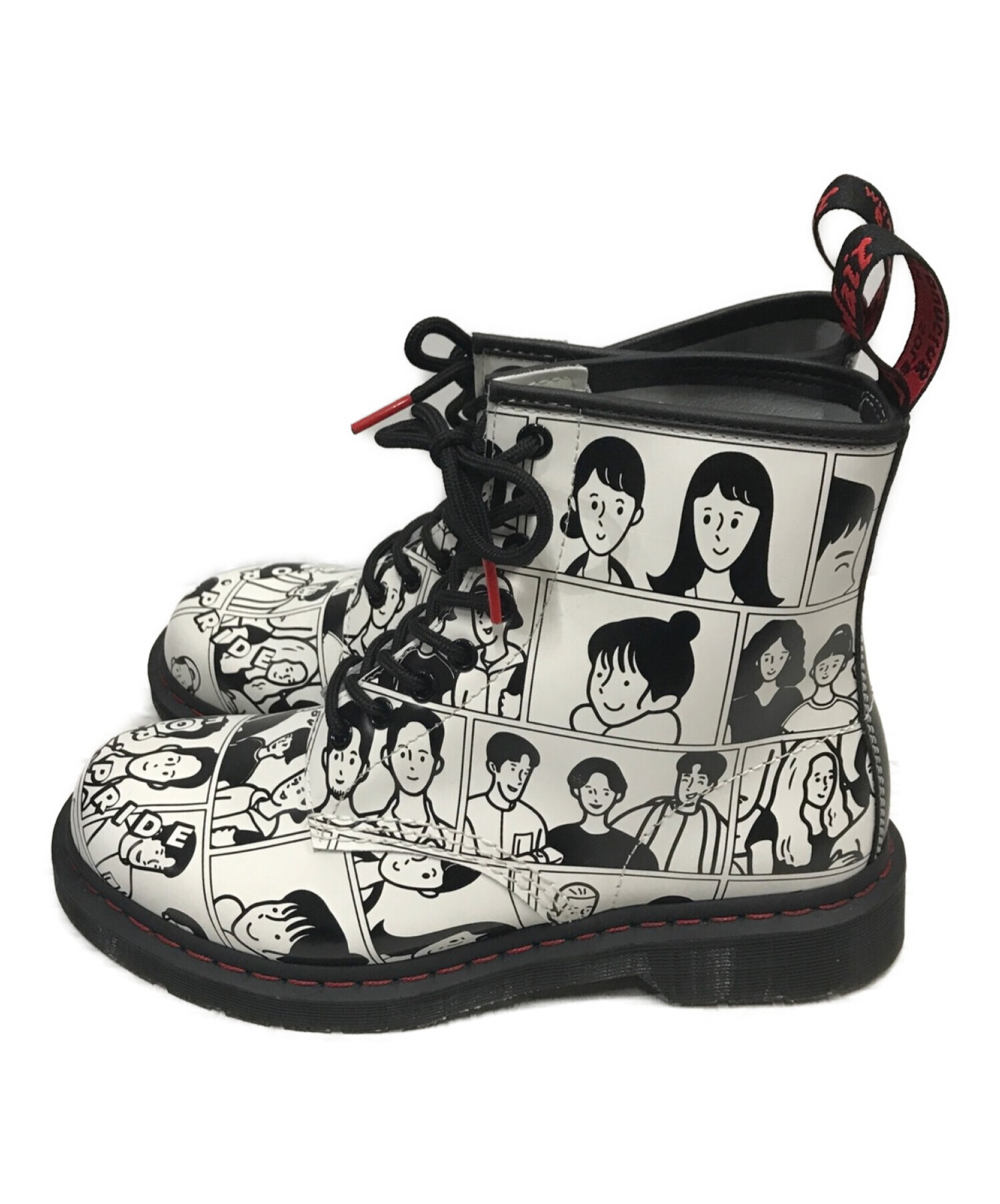 Dr.Martens (ドクターマーチン) FUYUKI KANAI (フユキ カナイ) 1460 FOR PRIDE 8ホールブーツ ホワイト  サイズ:UK7