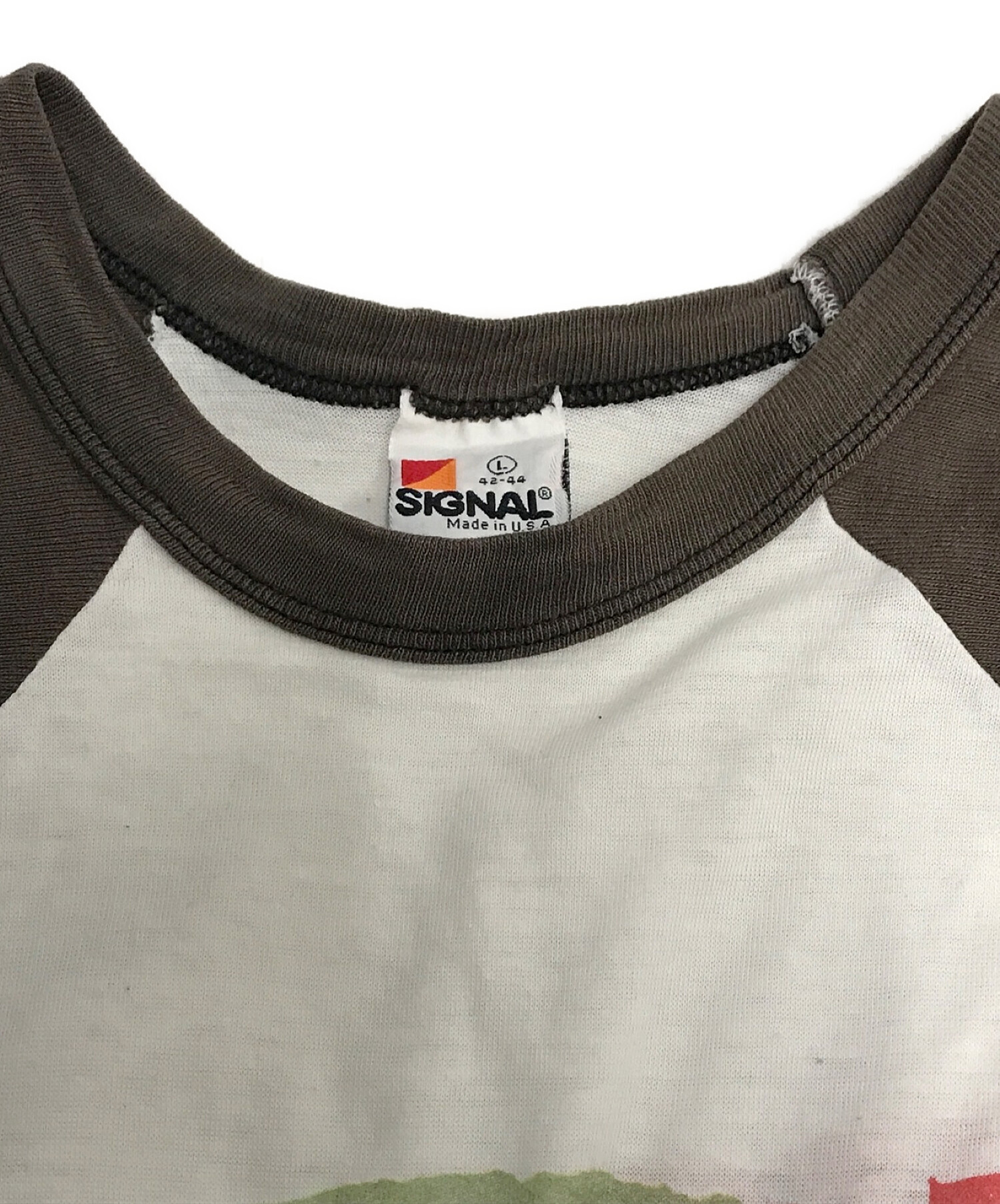 中古・古着通販】HEART (ハート) ラグランTシャツ ブラウン サイズ:L