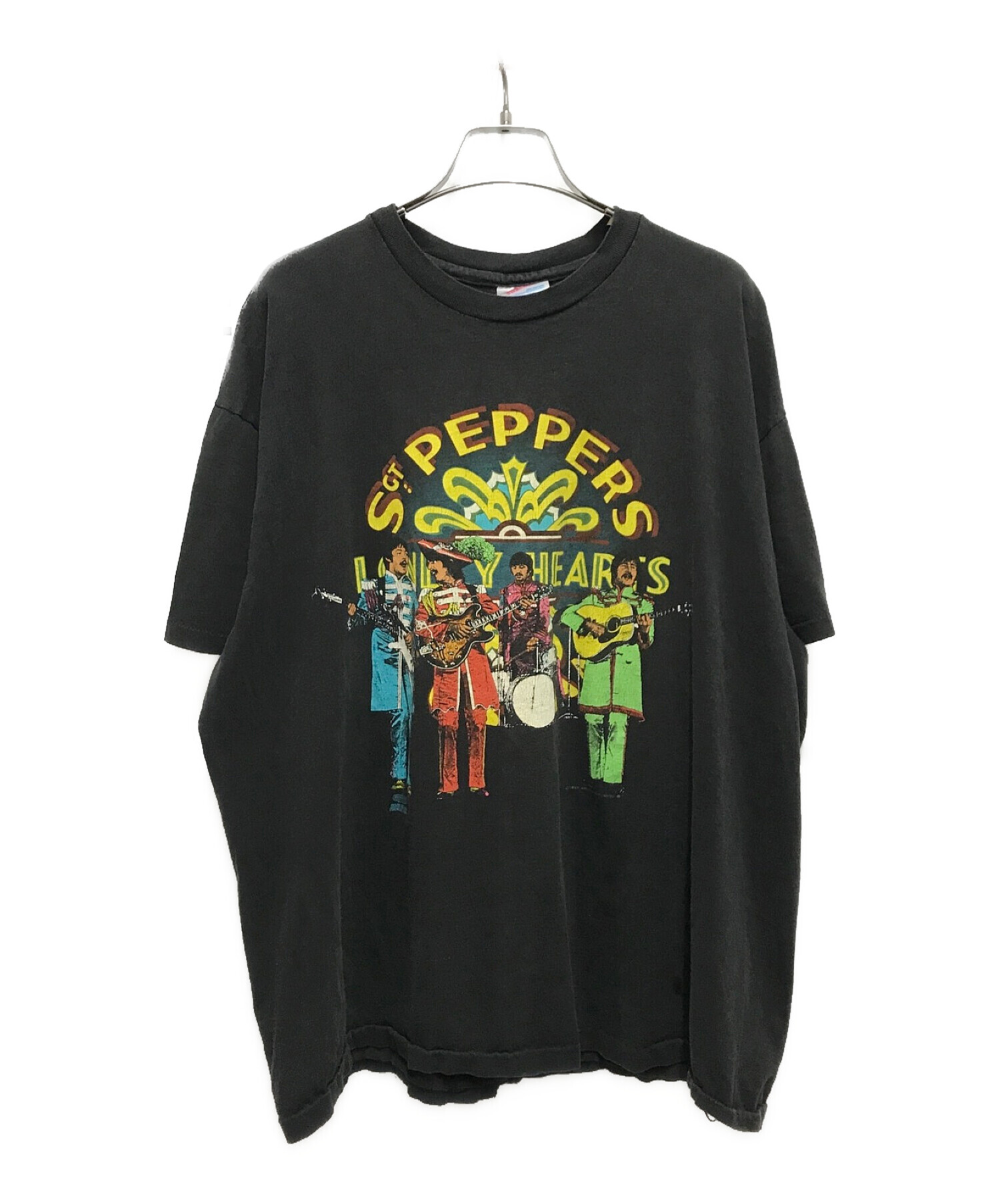 バンドTシャツ (バンドTシャツ) 90‘s THE BEATLES ヴィンテージバンドTEE ブラック サイズ:X-LARGE