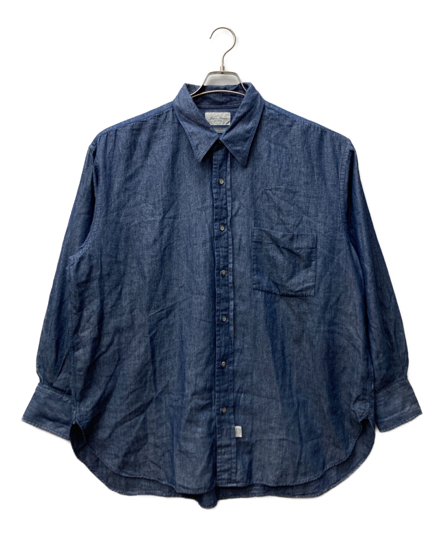 Marvine Pontiak Shirt Makers (マーヴィンポンティアックシャツメイカーズ) レギュラーカラーシャツ ネイビー  サイズ:One size