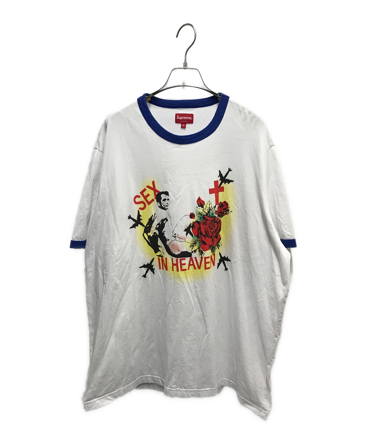 レア Supreme B.C. Tシャツ 刺繍 XL グレー 恐竜 スケルトン