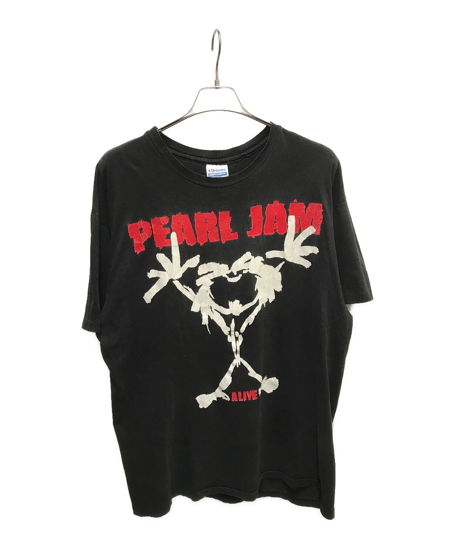 PEARL JAM ALIVE (パールジャムアライブ) ヴィンテージプリントtシャツ ブラック サイズ:XLARGE
