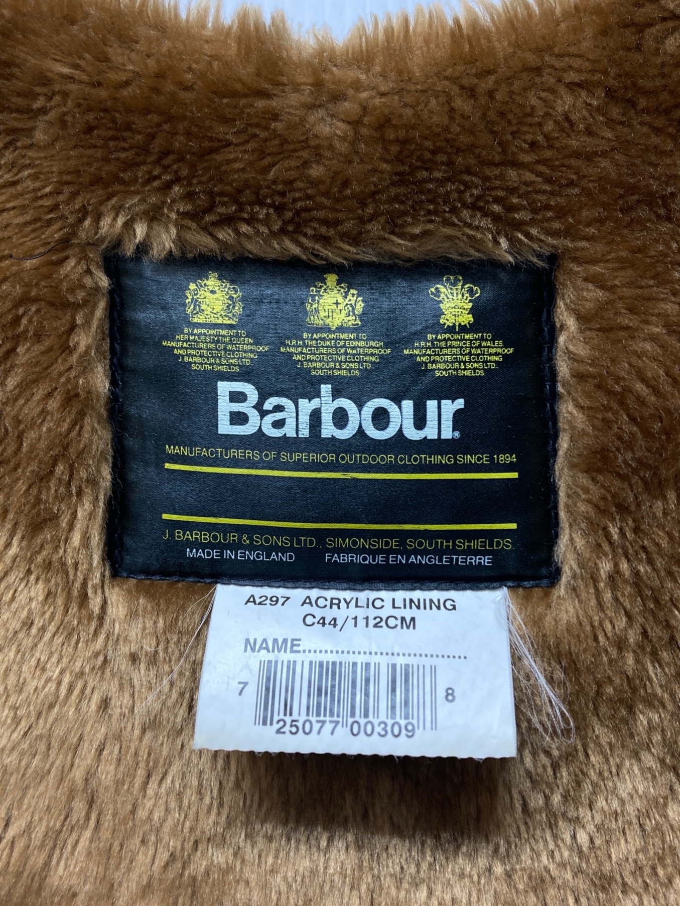 中古・古着通販】Barbour (バブアー) ボアライナー ベージュ サイズ