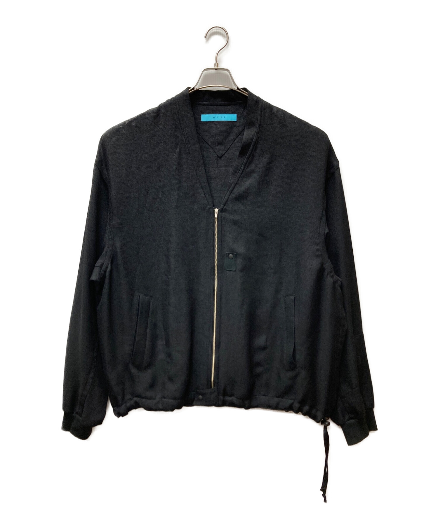 中古・古着通販】MUZE (ミューズ) LIGHT BOMBER BLOUSON ブラック