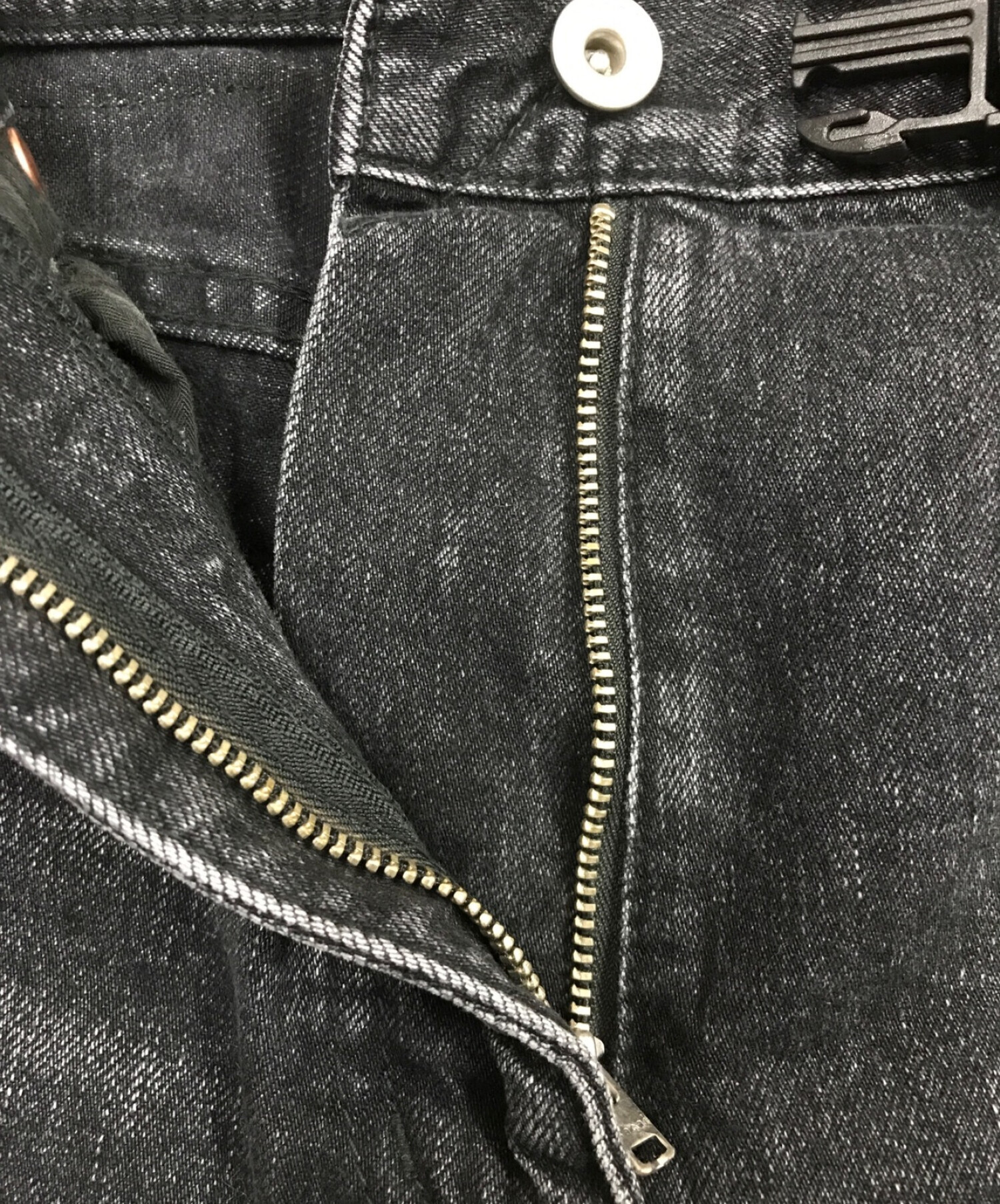 sacai (サカイ) Straight Denim Pants ブラック