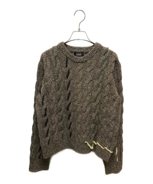 中古・古着通販】soduk (スドーク) soduk lined knit top