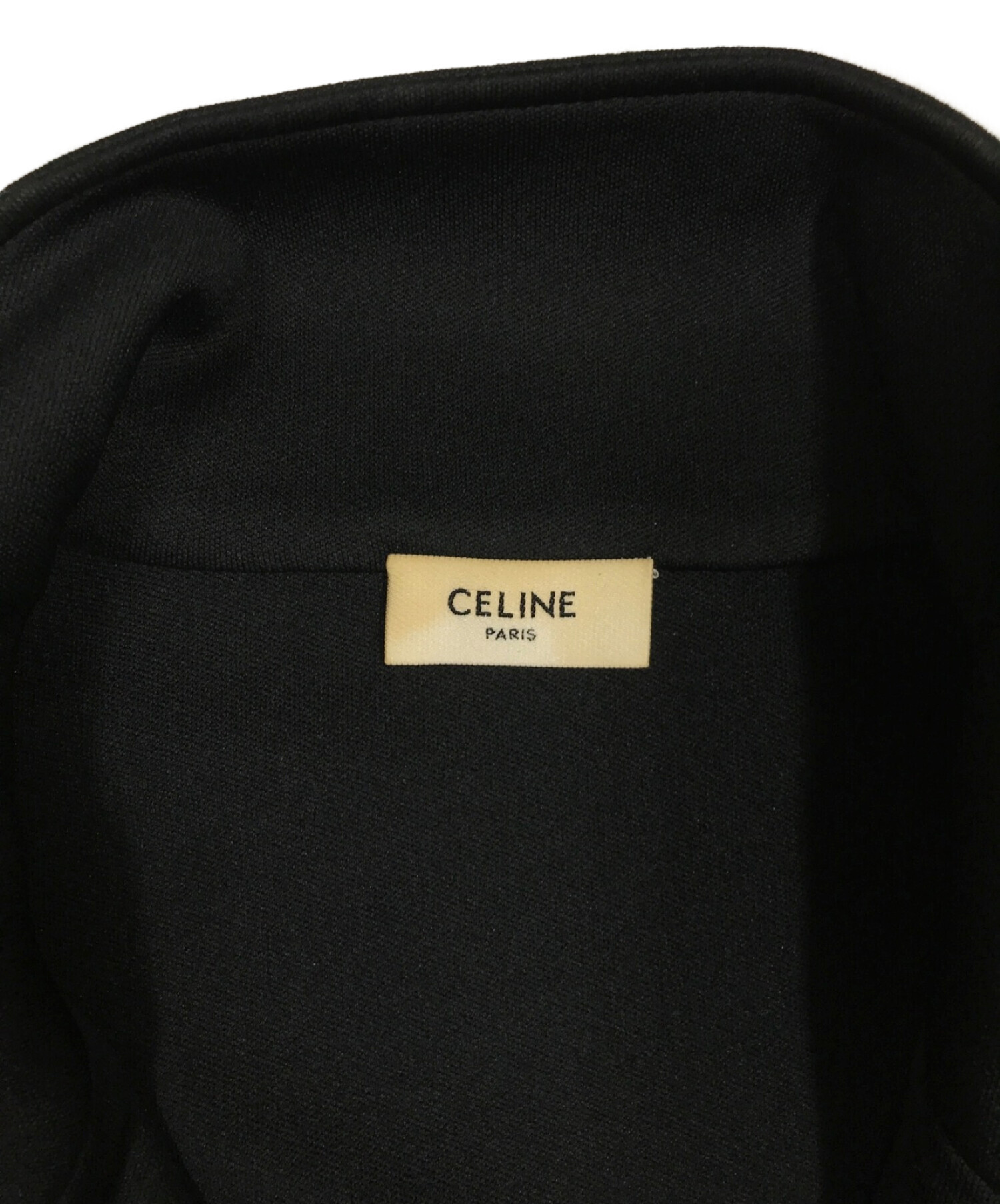 CELINE (セリーヌ) ダブルフェイストラックジャケット ブラック サイズ:M