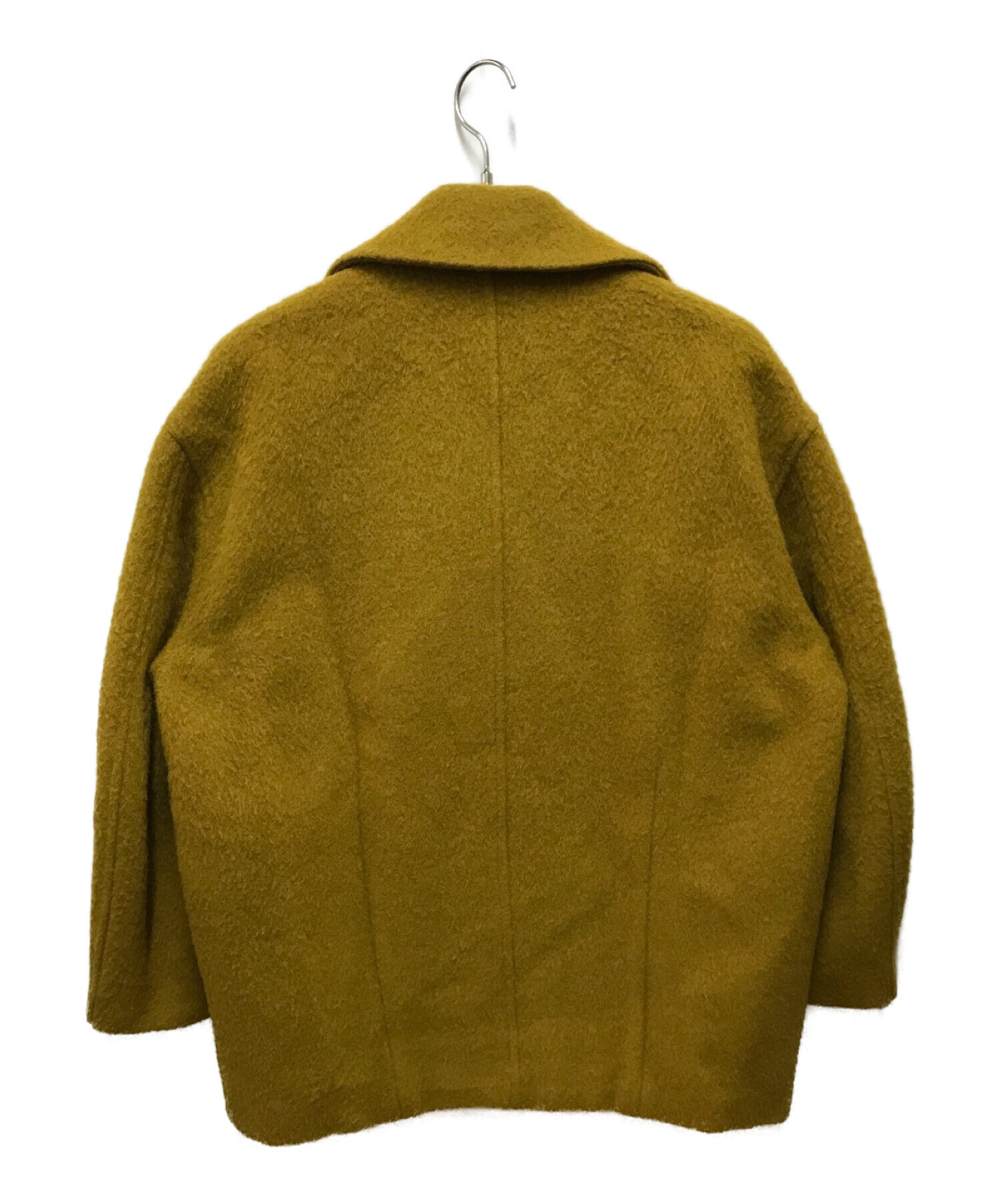 中古・古着通販】CLANE (クラネ) OVER LINE DOUBLE COAT イエロー