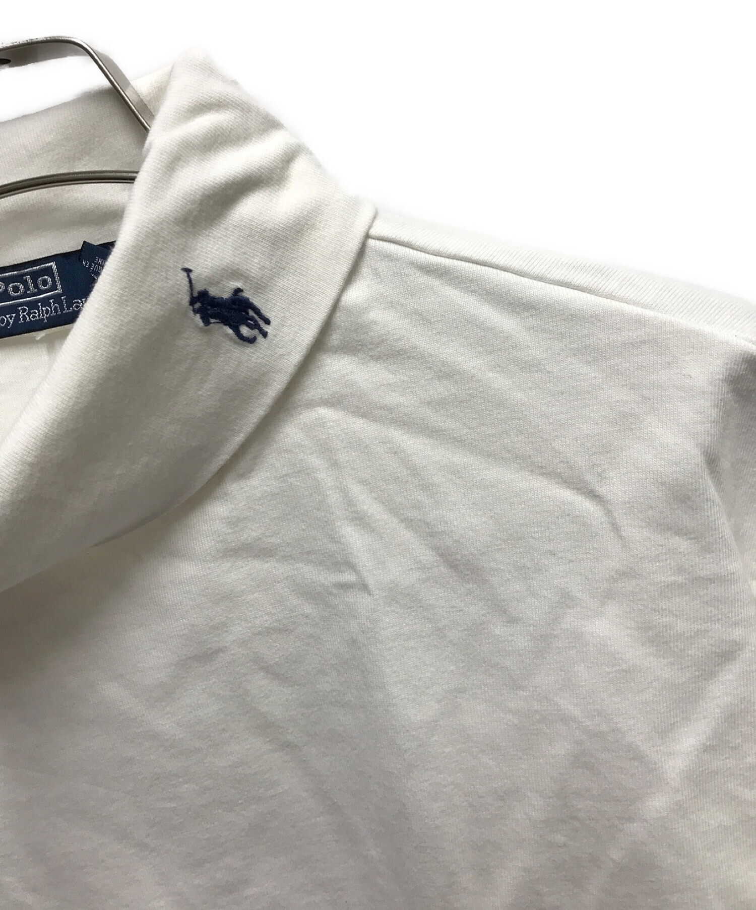 POLO RALPH LAUREN (ポロ・ラルフローレン) BEAMS (ビームス) 別注タートルネックロングスリーブTシャツ ホワイト サイズ:L