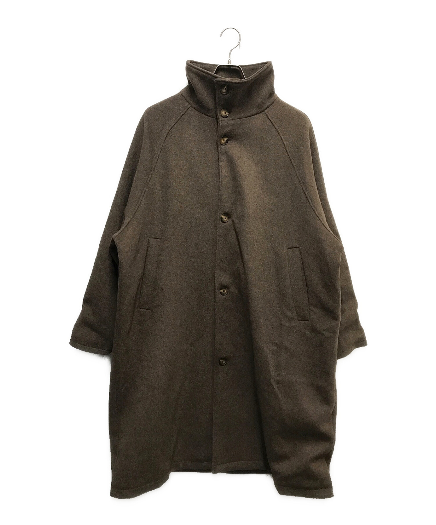 kaoyorinakami (カオヨリナカミ) stand collar coat ブラウン サイズ:M
