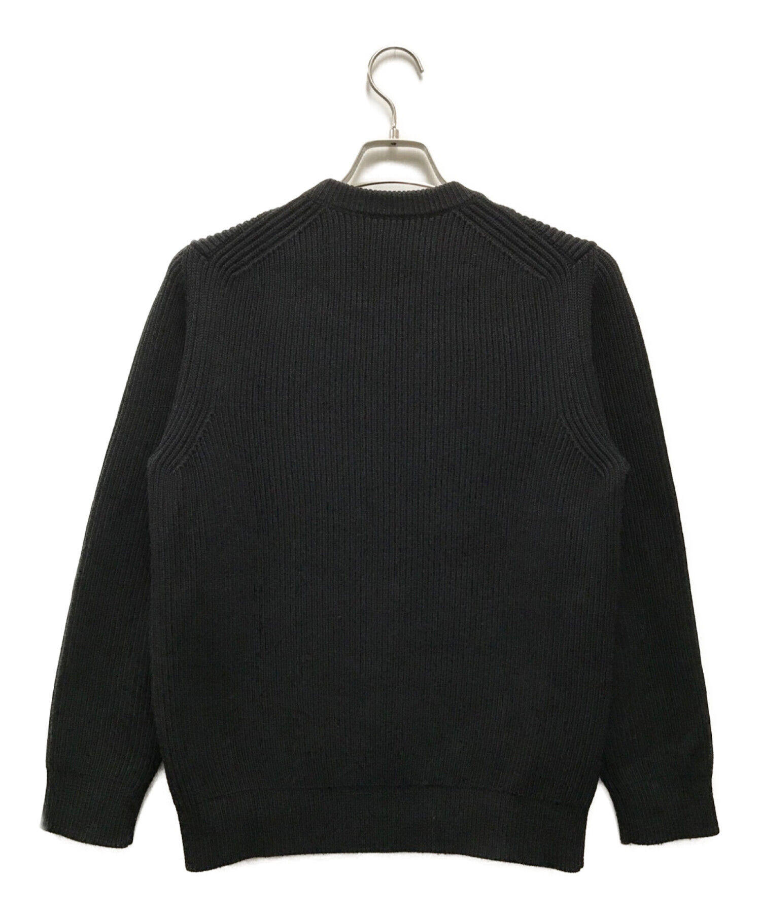 AURALEE (オーラリー) SUPER FINE WOOL RIB KNIT ブラック サイズ:3