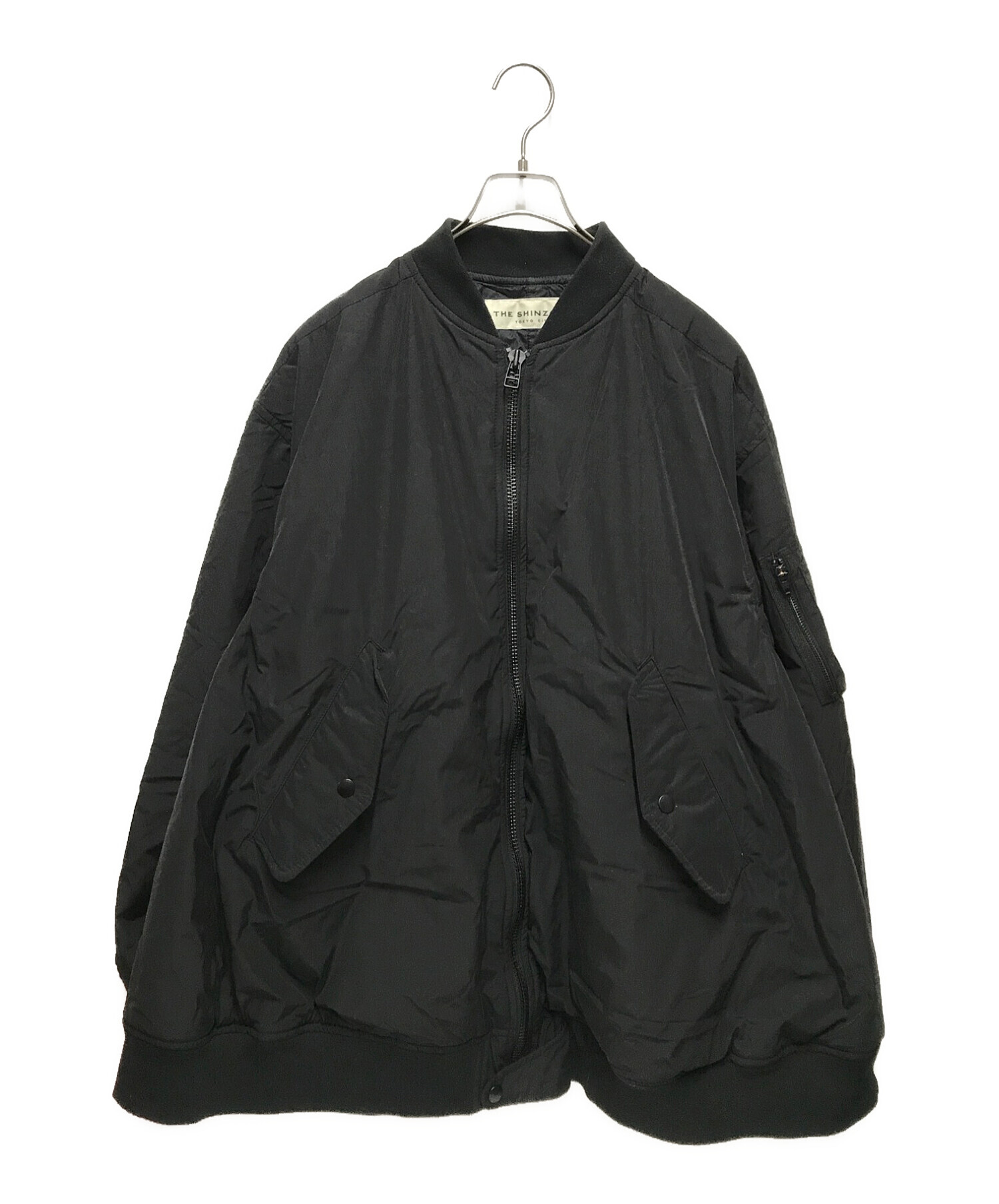 THE SHINZONE (ザ シンゾーン) フレアフライトジャケット ブラック サイズ:36