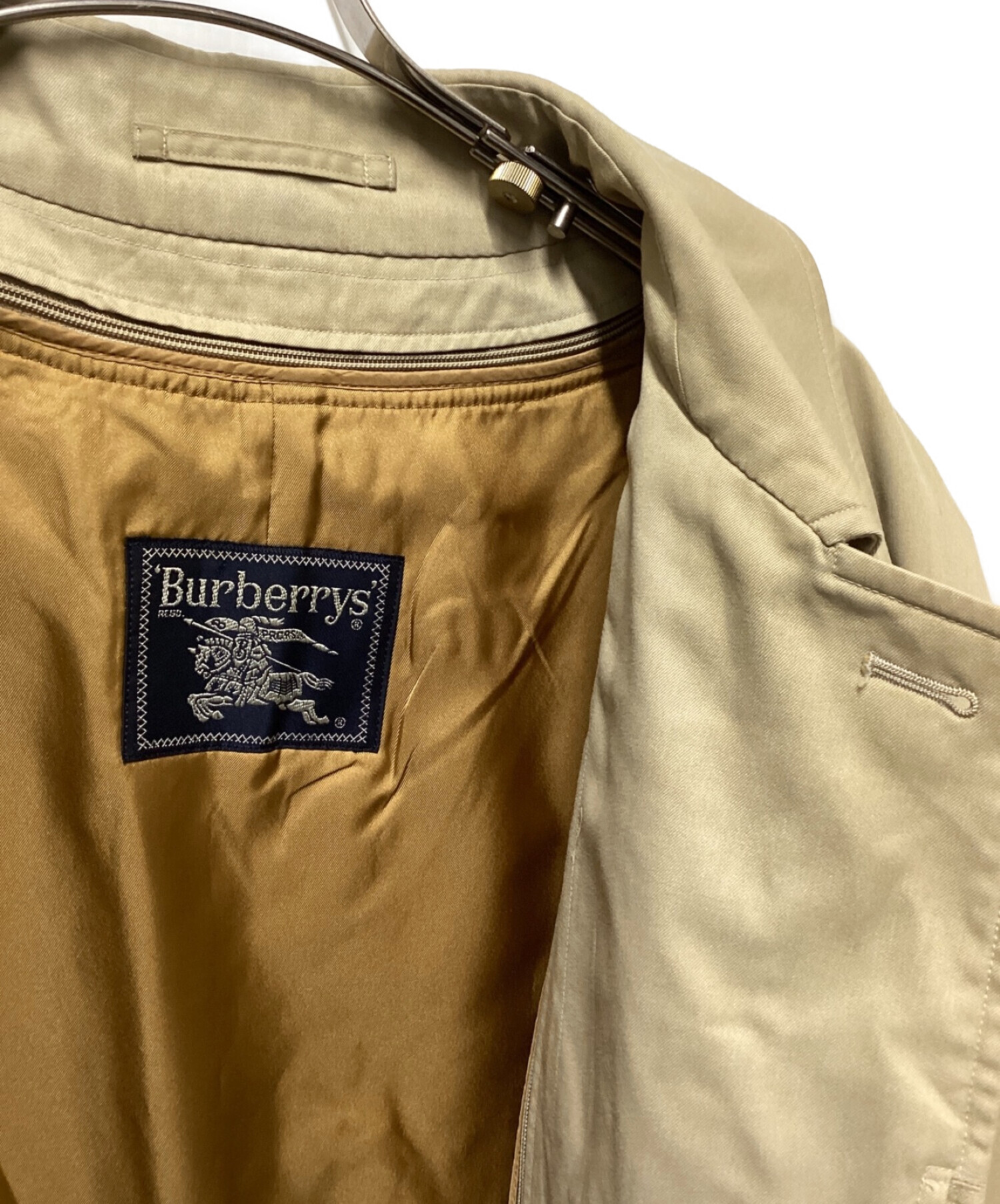 BURBERRY (バーバリー) ノバチェックライナー付きステンカラーコート ベージュ サイズ:下記参照