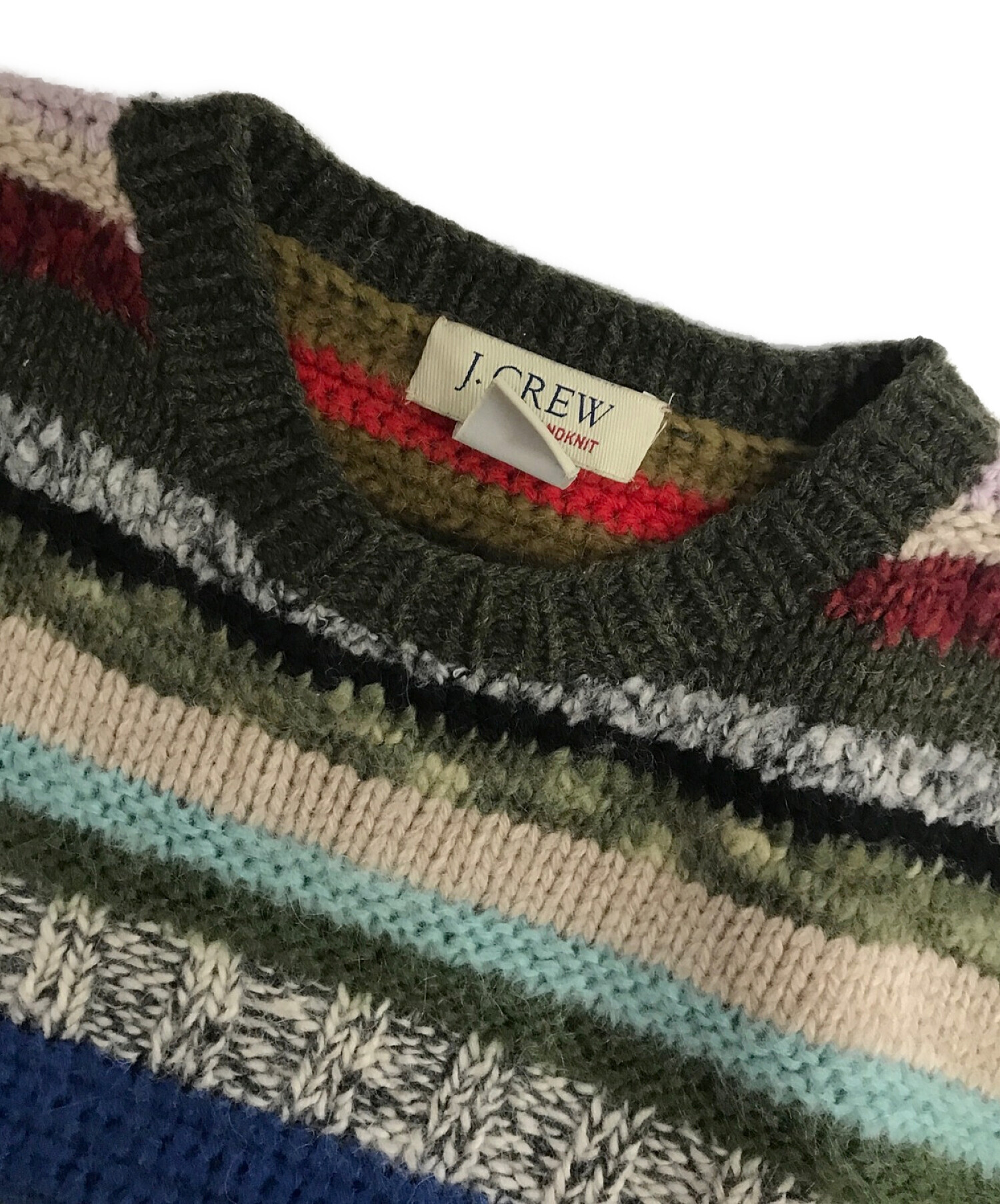 中古・古着通販】J.CREW (ジェイクルー) 90's multicolor hand knit