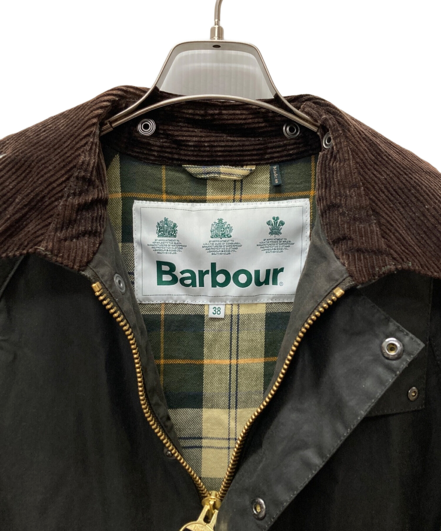 中古・古着通販】Barbour (バブアー) OS WAX BURGHLEY ブラック サイズ:38｜ブランド・古着通販 トレファク公式【TREFAC  FASHION】スマホサイト