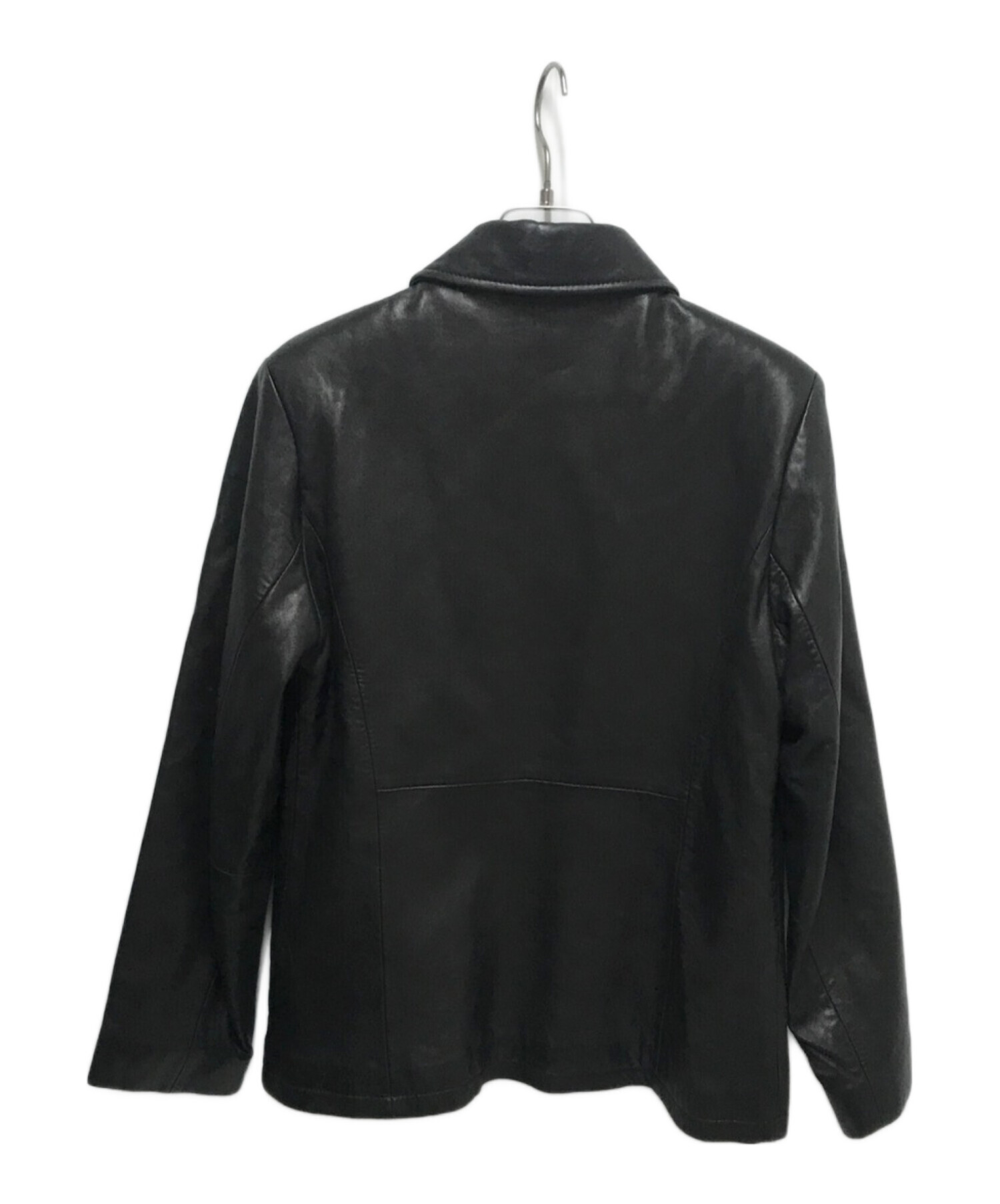 BANANA REPUBLIC (バナナリパブリック) シングルレザーライダースジャケット ブラック サイズ:XS