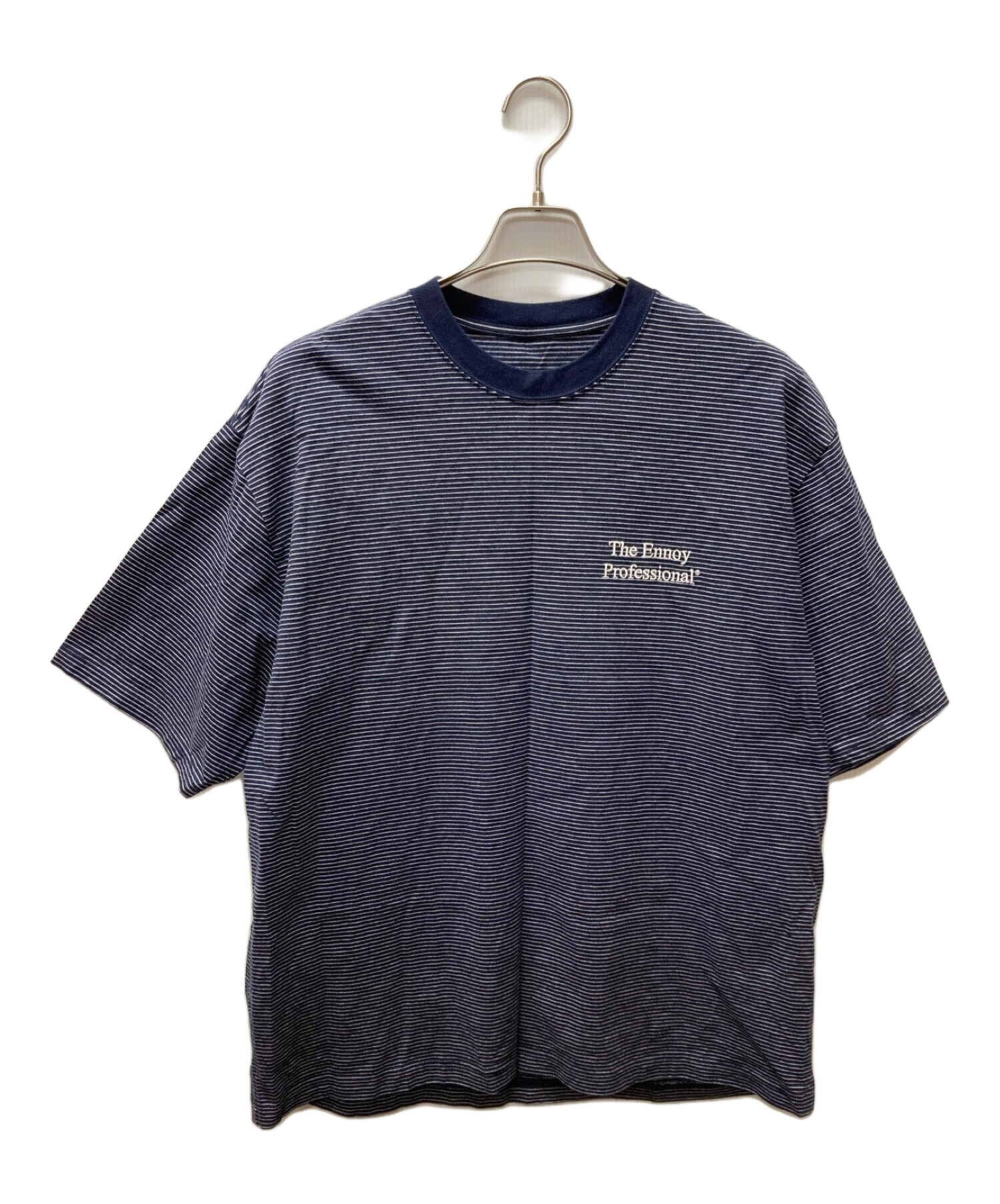 The Ennoy Professional (ザ エンノイ プロフェッショナル) 23SS Border T-Shirts  オーバーサイズボーダーTシャツ ネイビー サイズ:XL