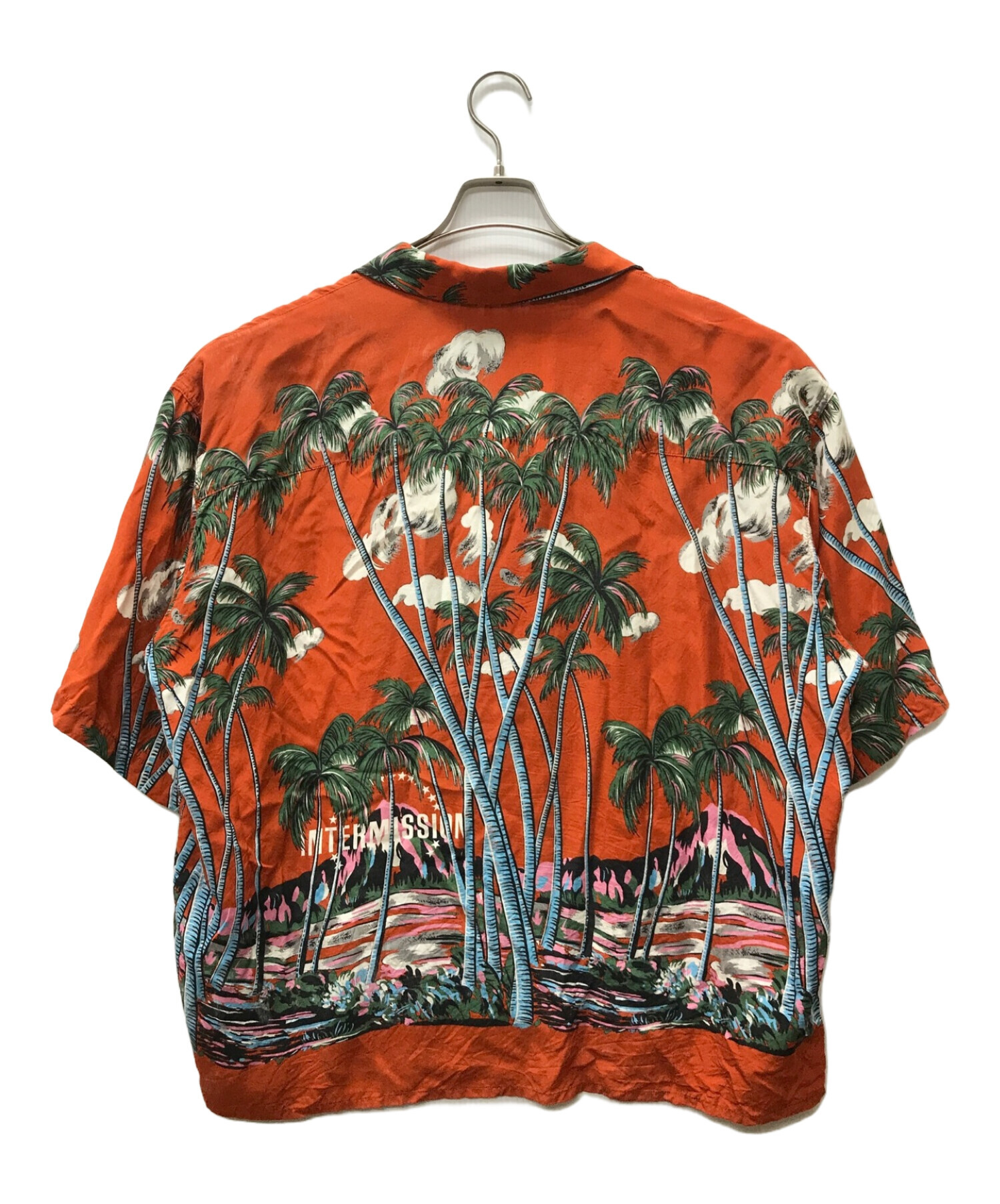 DAIRIKU (ダイリク) INTERMISSION Aloha Shirt オレンジ サイズ:SIZE F