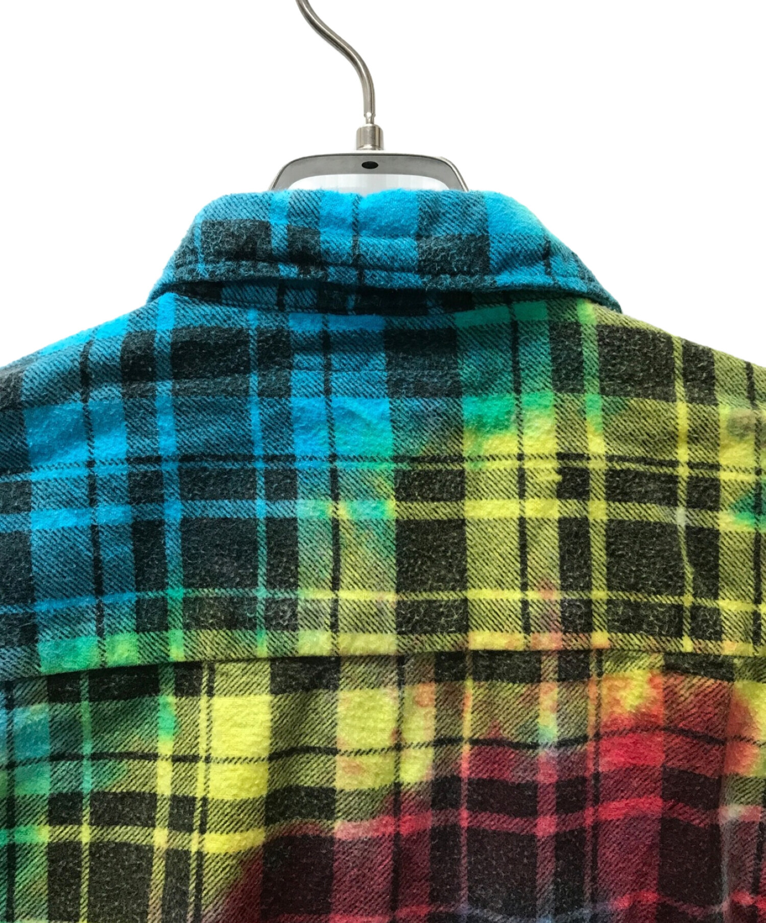 Rebuild by Needles (リビルドバイニードルス) Flannel Shirt Ribbon Wide Shirt Tie Dye  マルチカラー サイズ:下記参照