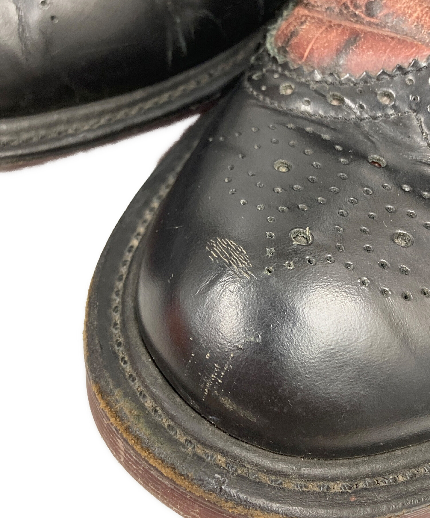 中古・古着通販】Dr.Martens (ドクターマーチン) ウィングチップクロコレースアップブーツ レッド サイズ:UK6｜ブランド・古着通販  トレファク公式【TREFAC FASHION】スマホサイト