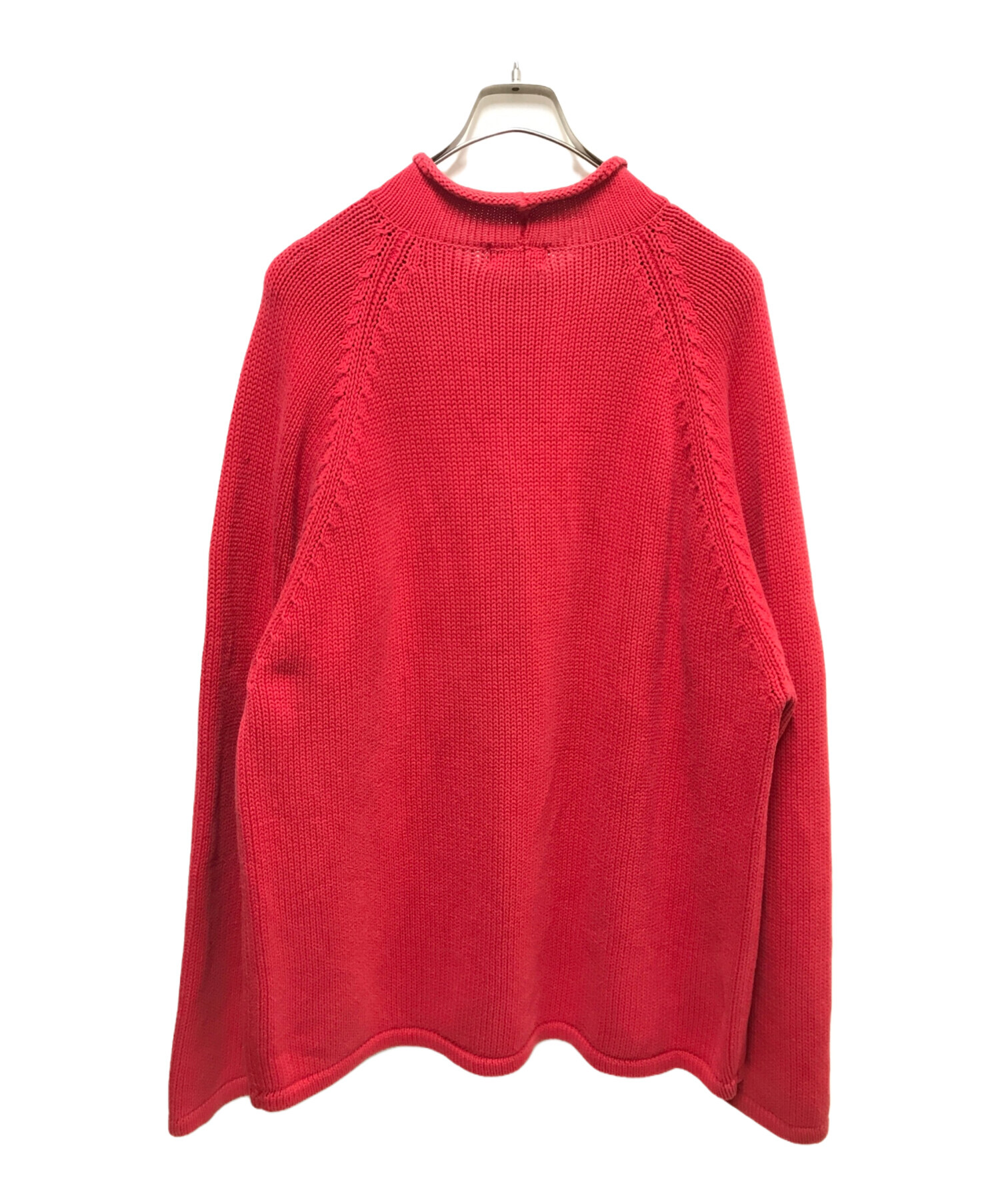 J.CREW (ジェイクルー) 90`sロールネックニット レッド サイズ:XL