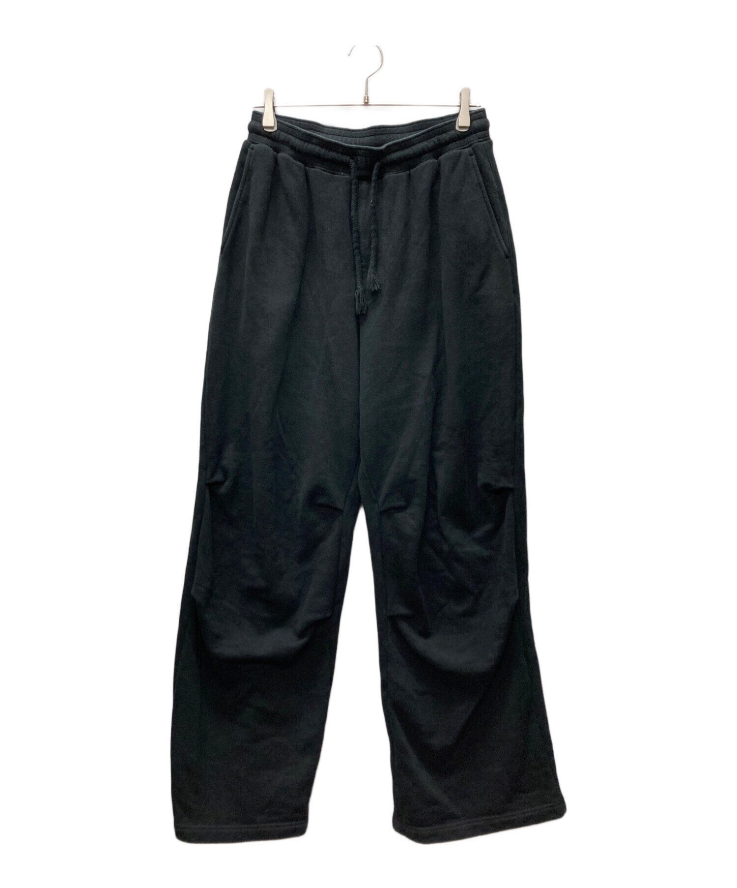 MATSUFUJI (マツフジ) WIDE SWEAT PANTS ブラック サイズ:4