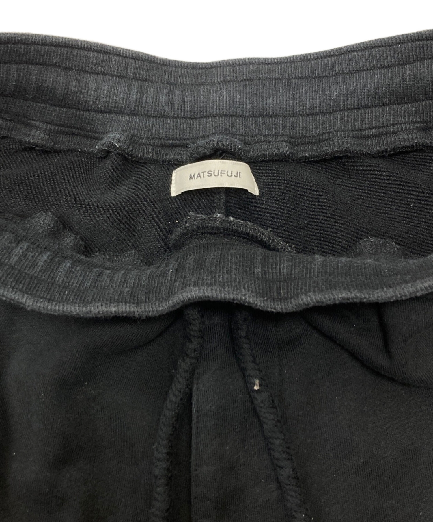 MATSUFUJI (マツフジ) WIDE SWEAT PANTS ブラック サイズ:4