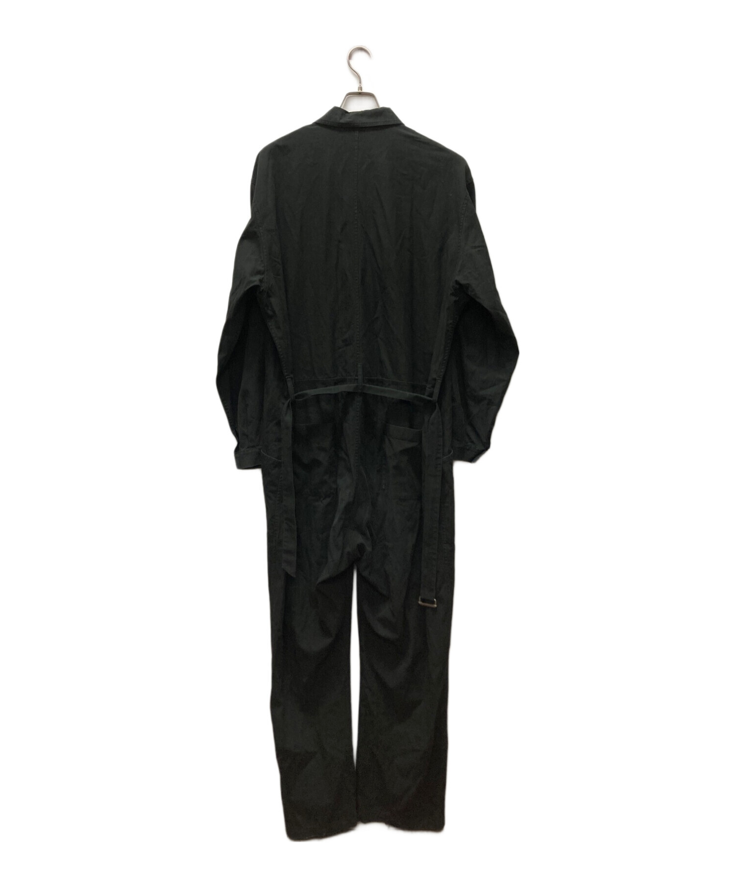 AURALEE (オーラリー) FINX HARD TWIST GABARDINE JUMPSUIT ブラック サイズ:XL