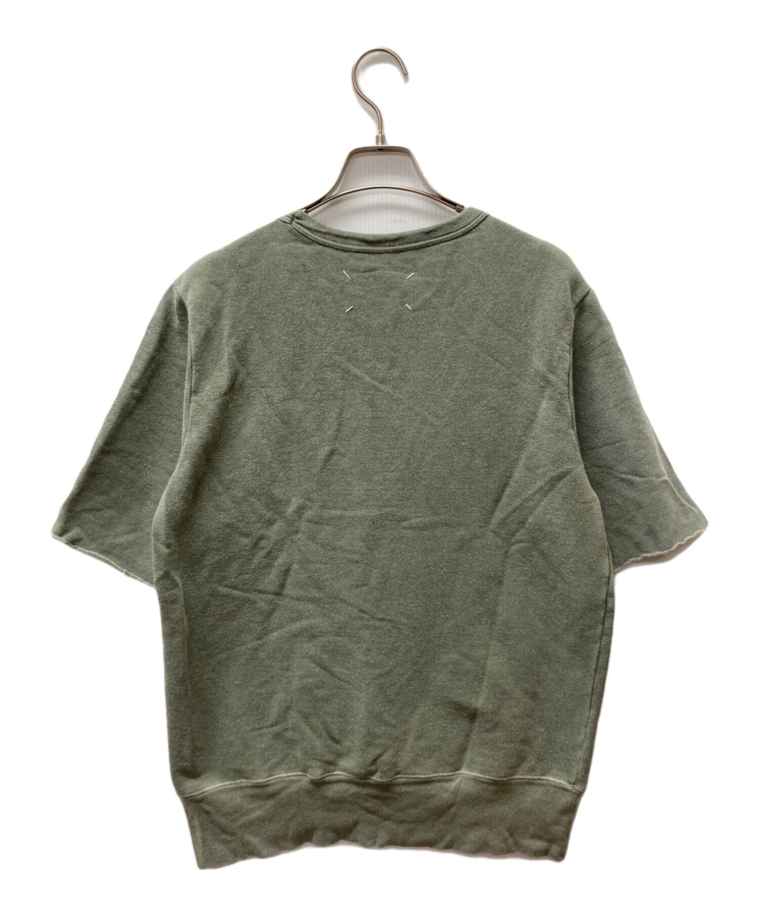 MARTIN MARGIELA (マルタン・マルジェラ) 90s cutoff s/s sweat shirts カーキ サイズ:S