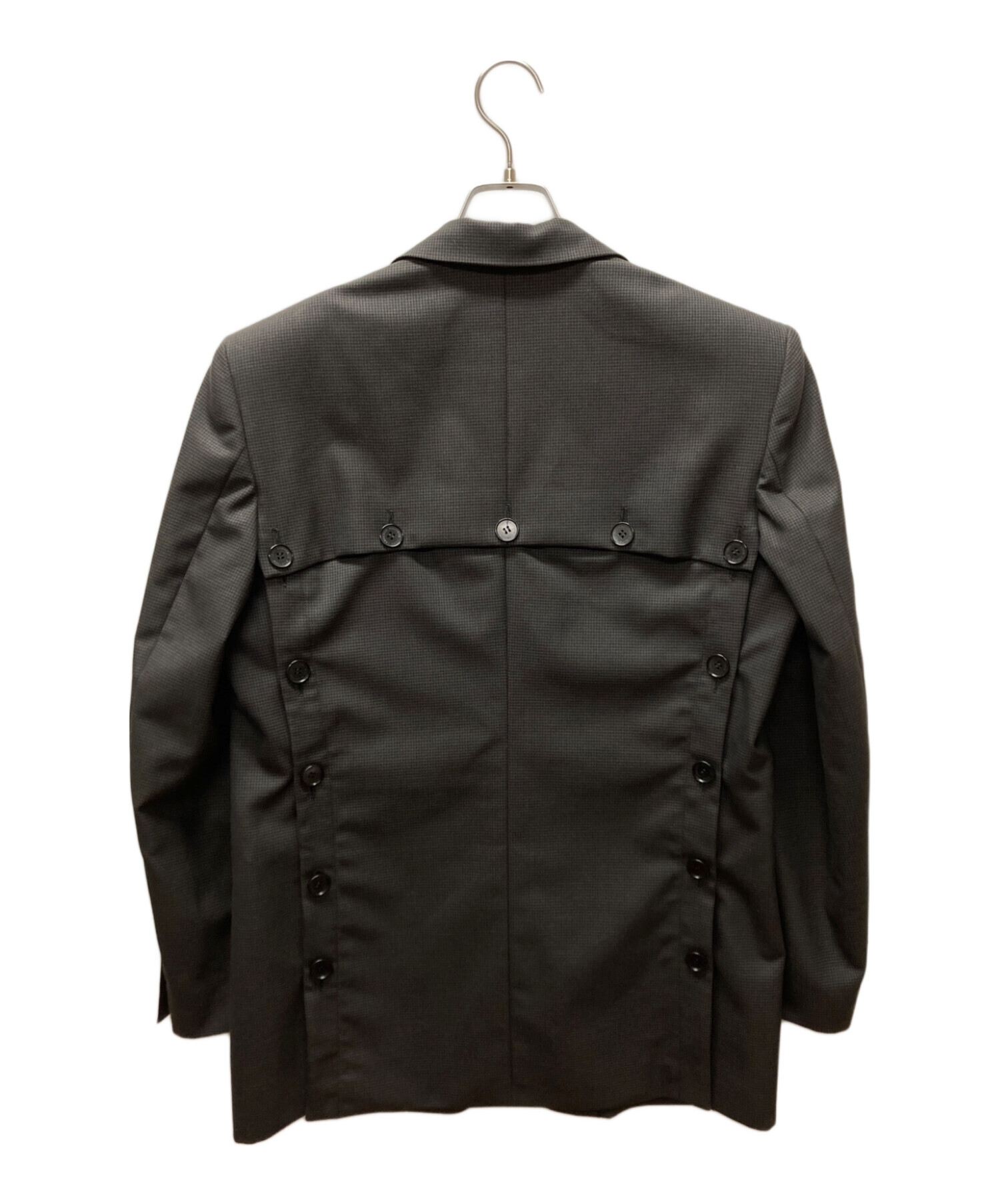 中古・古着通販】JOHN LAWRENCE SULLIVAN (ジョンローレンスサリバン) WOOL BACK BUTTONED JACKET  ブラック サイズ:44｜ブランド・古着通販 トレファク公式【TREFAC FASHION】スマホサイト