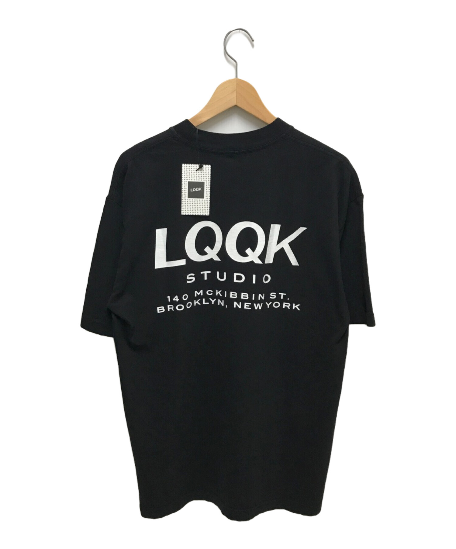 中古・古着通販】LQQK STUDIO (ルックスタジオ) LQQK SHOP SHIRT SHORT SLEEVE TEE ブラック  サイズ:M｜ブランド・古着通販 トレファク公式【TREFAC FASHION】スマホサイト