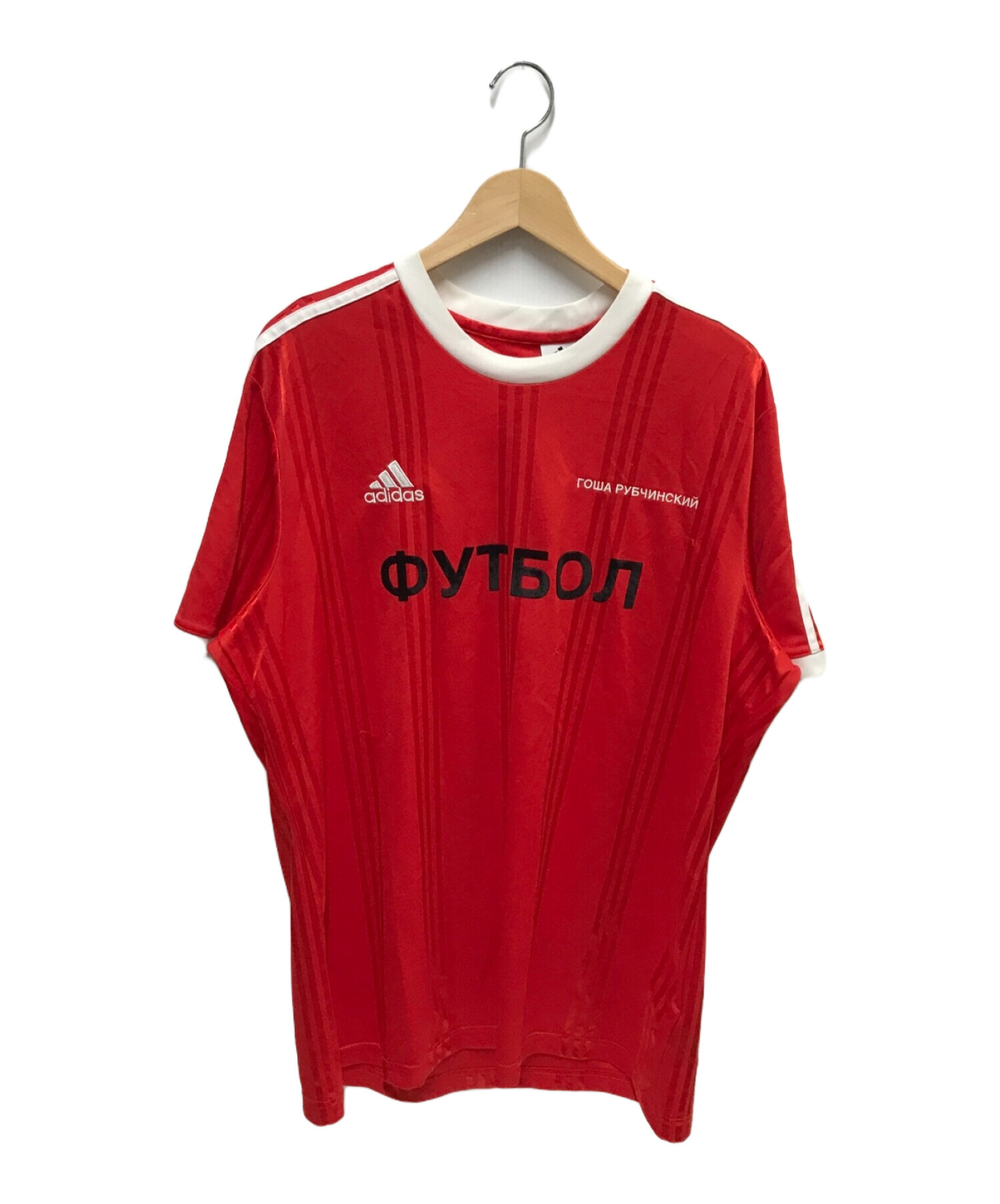 adidas (アディダス) Gosha Rubchinskiy (ゴーシャラブチンスキー) ゲームシャツ レッド サイズ:XL