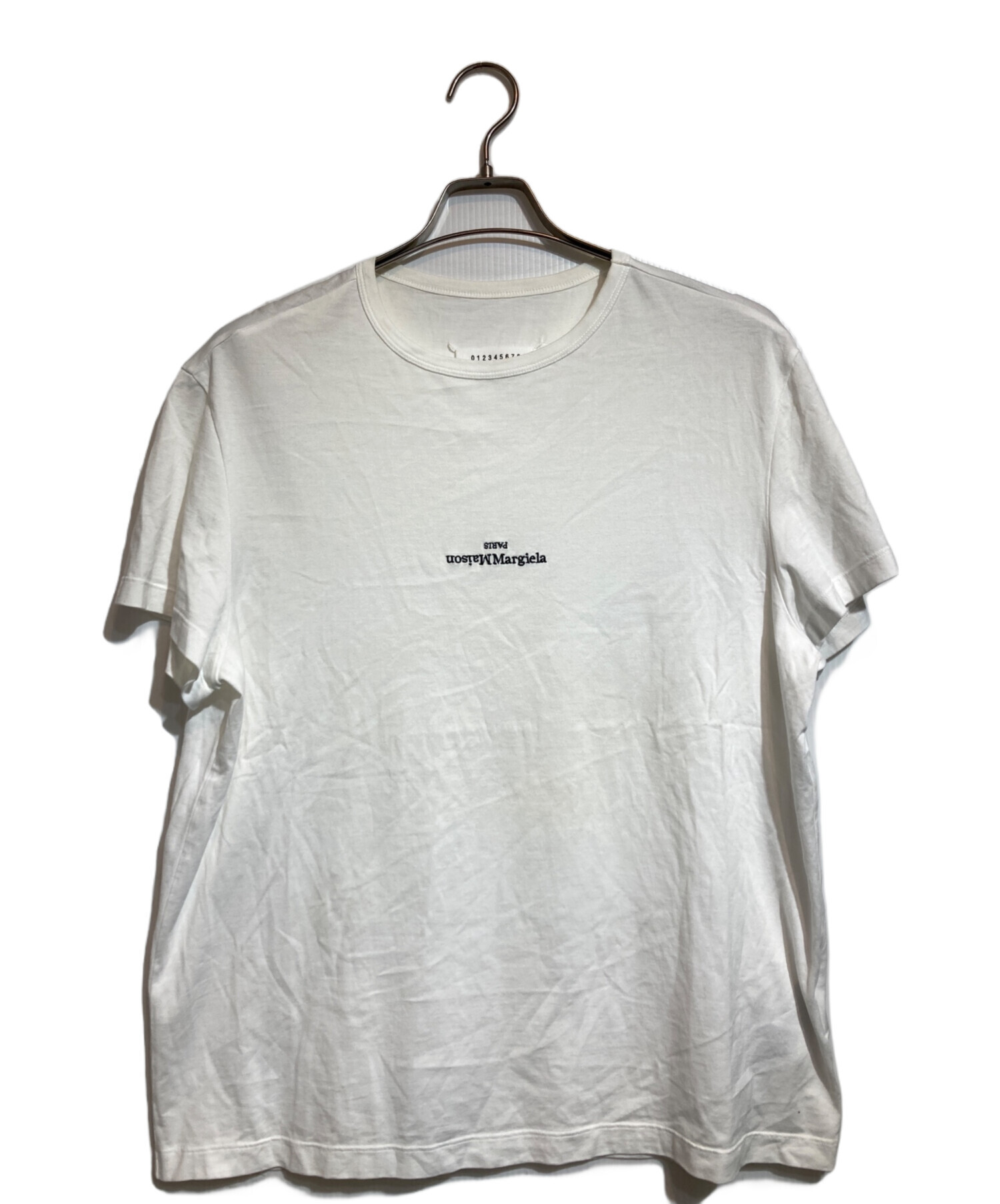 中古・古着通販】Maison Margiela (メゾンマルジェラ) 反転ロゴTEE ホワイト サイズ:48｜ブランド・古着通販  トレファク公式【TREFAC FASHION】スマホサイト