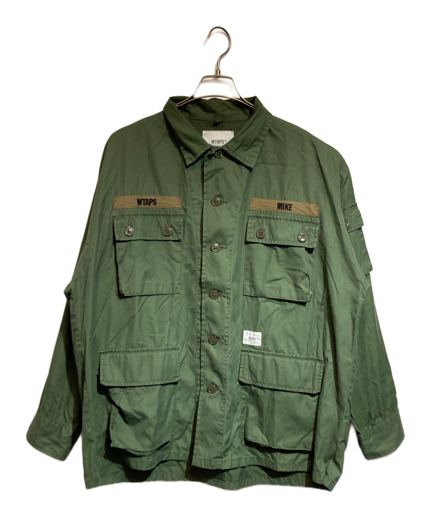 中古・古着通販】WTAPS (ダブルタップス) JUNGLE LS 01 / SHIRT. NYCO. OXFORD オリーブ  サイズ:M｜ブランド・古着通販 トレファク公式【TREFAC FASHION】スマホサイト