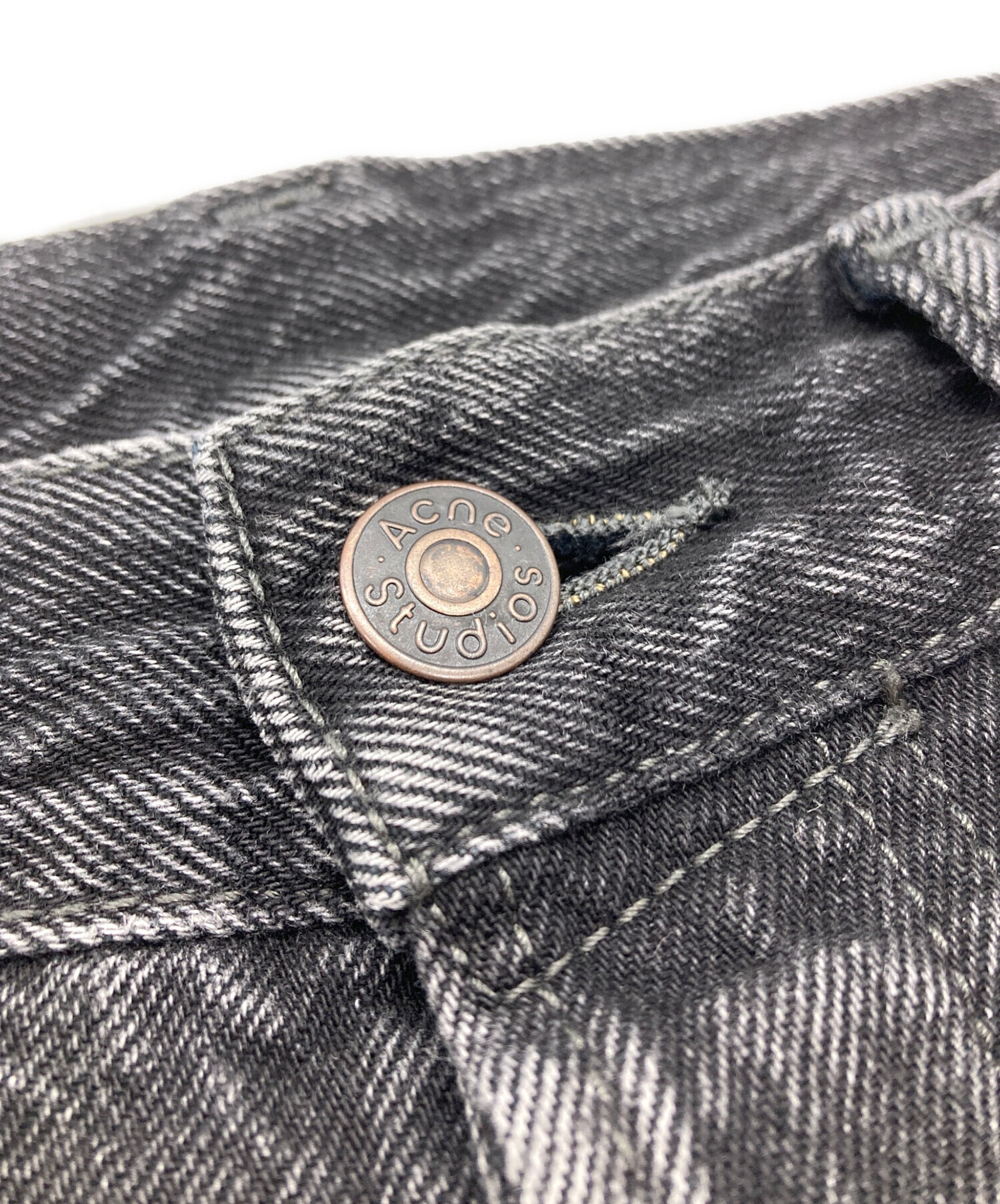 中古・古着通販】Acne studios (アクネ ストゥディオス) ルーズブーツカットジーンズ ブラック サイズ:27｜ブランド・古着通販  トレファク公式【TREFAC FASHION】スマホサイト