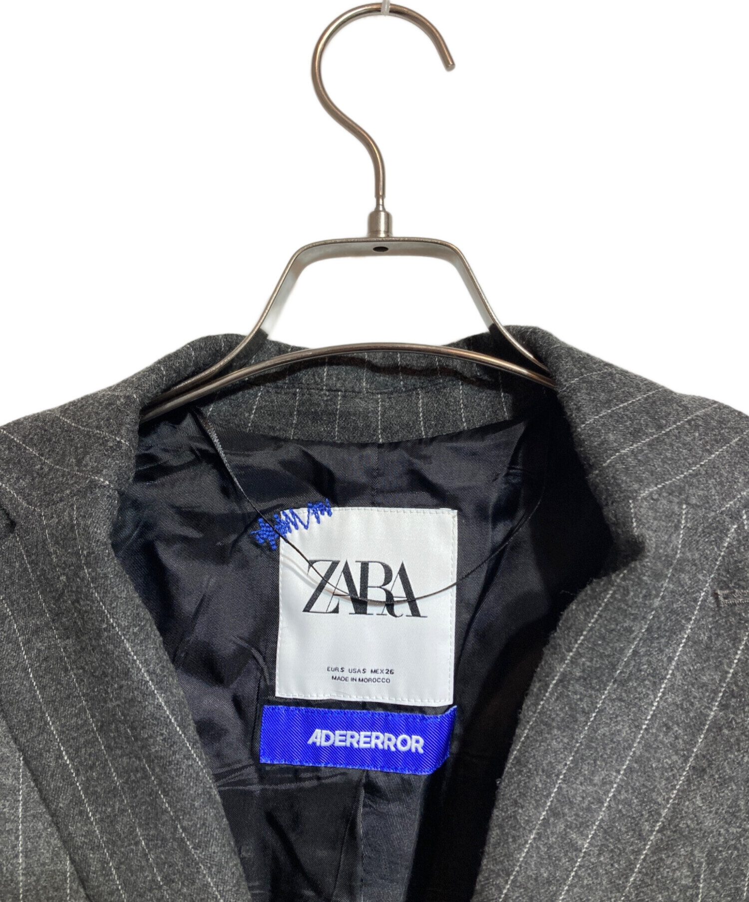 中古・古着通販】ZARA (ザラ) ADER error (アーダーエラー) オーバーサイズ ストライプブレザー グレー サイズ:Ｓ｜ブランド・古着通販  トレファク公式【TREFAC FASHION】スマホサイト