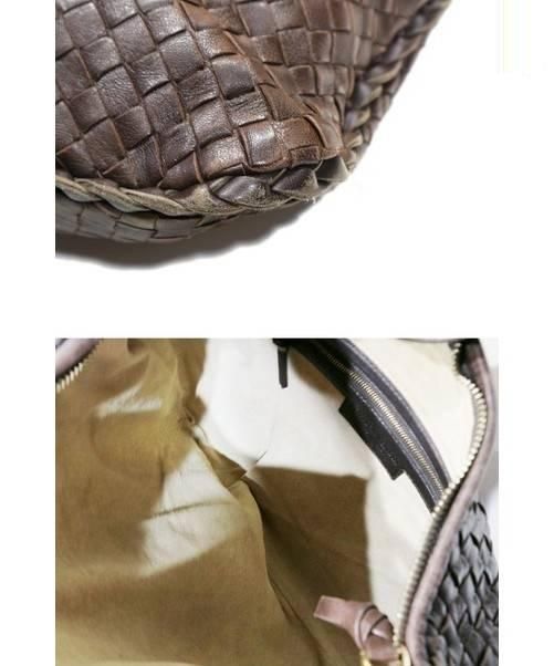 BOTTEGA VENETA (ボッテガベネタ) イントレチャートワンショルダーバッグ ブラウン 115653