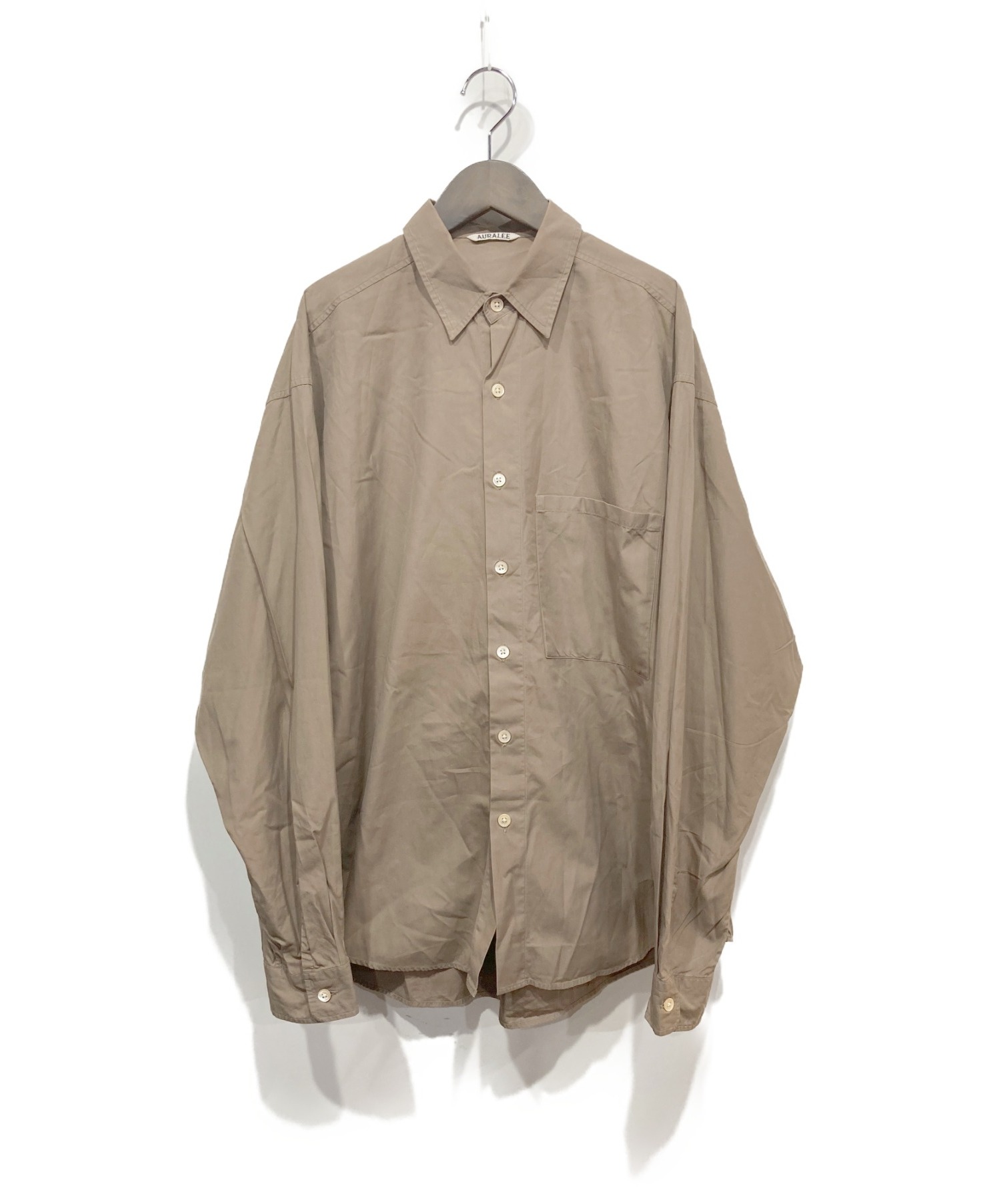 中古・古着通販】AURALEE (オーラリー) WASHED FINX TWILL BIG SHIRTS