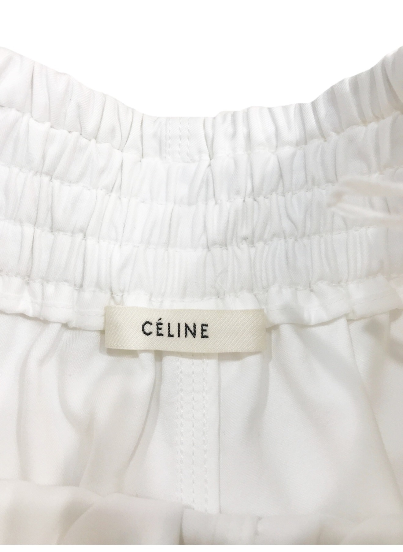 中古・古着通販】CELINE (セリーヌ) ワイドパンツ ホワイト サイズ:38