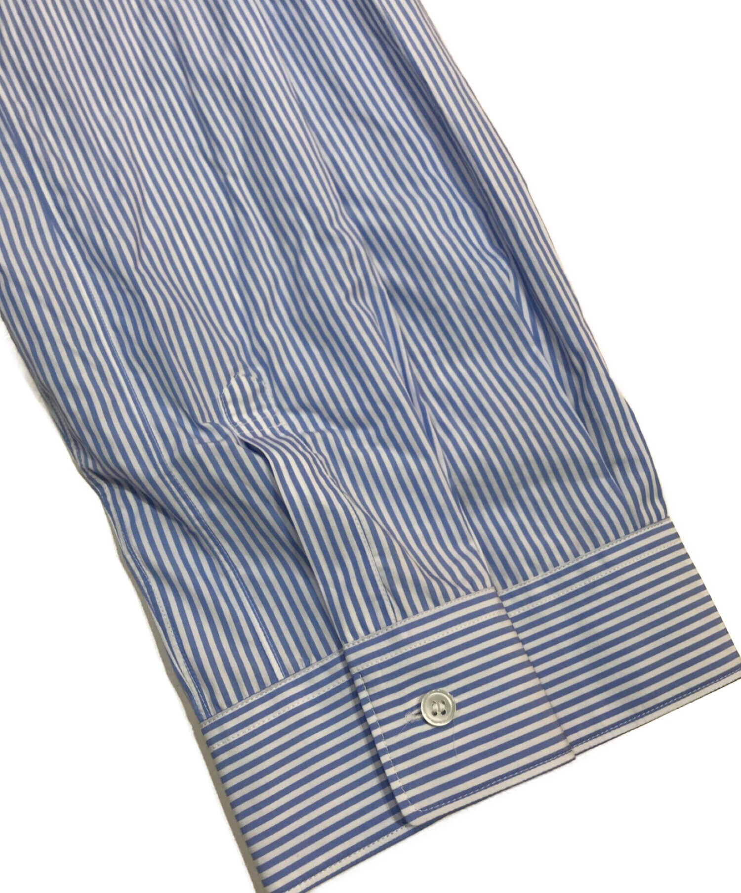 COMME des GARCONS SHIRT (コムデギャルソンシャツ) ダブルコート ホワイト×ブルー サイズ:L
