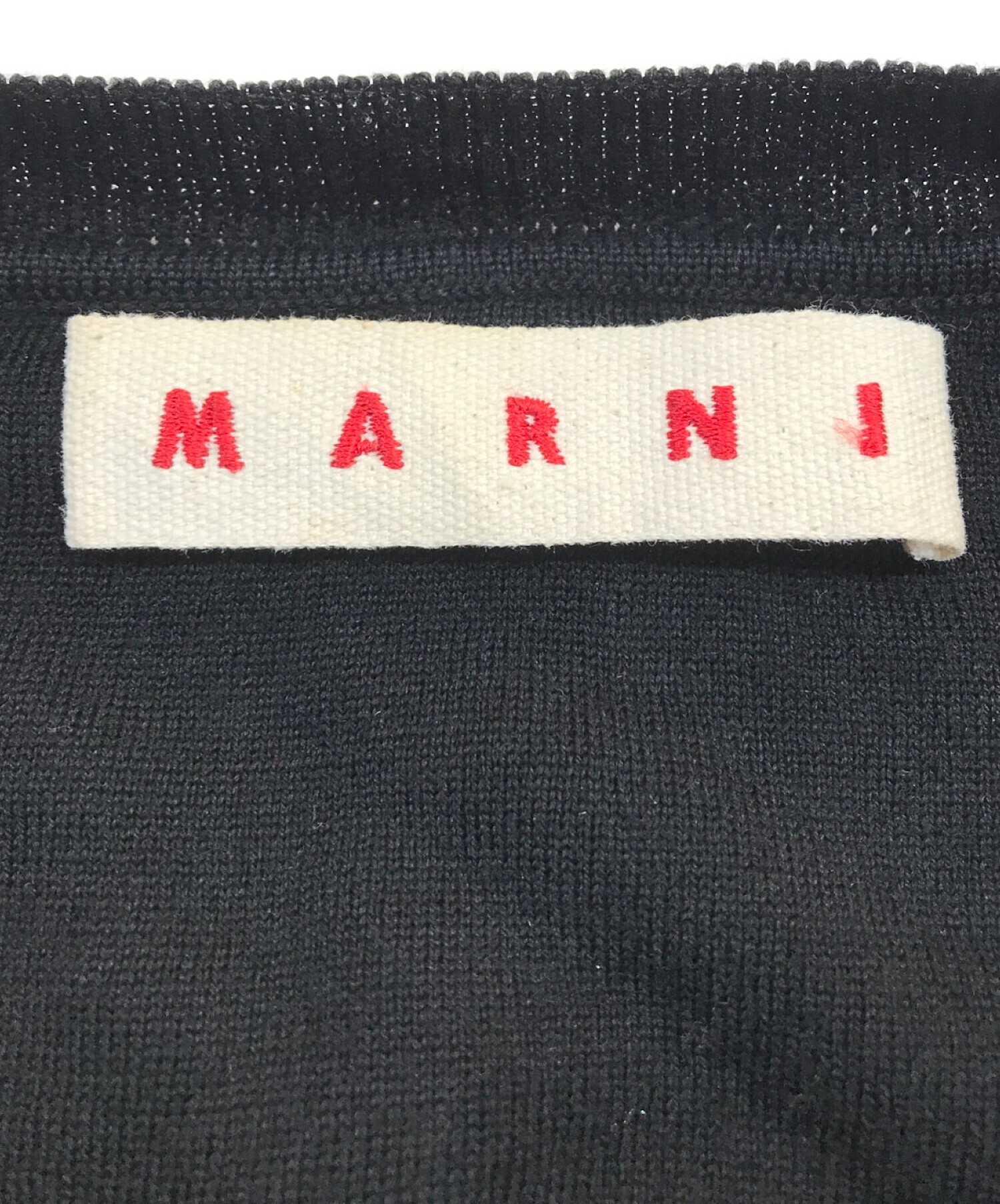 中古・古着通販】MARNI (マルニ) ビジューカーディガン ブラック